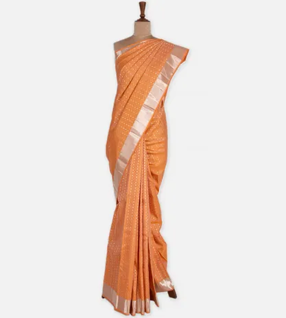 Orange Kanchipuram Silk Saree2