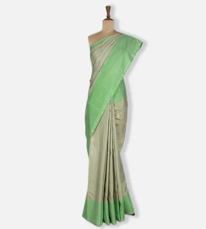 Olive Green Kanchipuram Silk Saree2