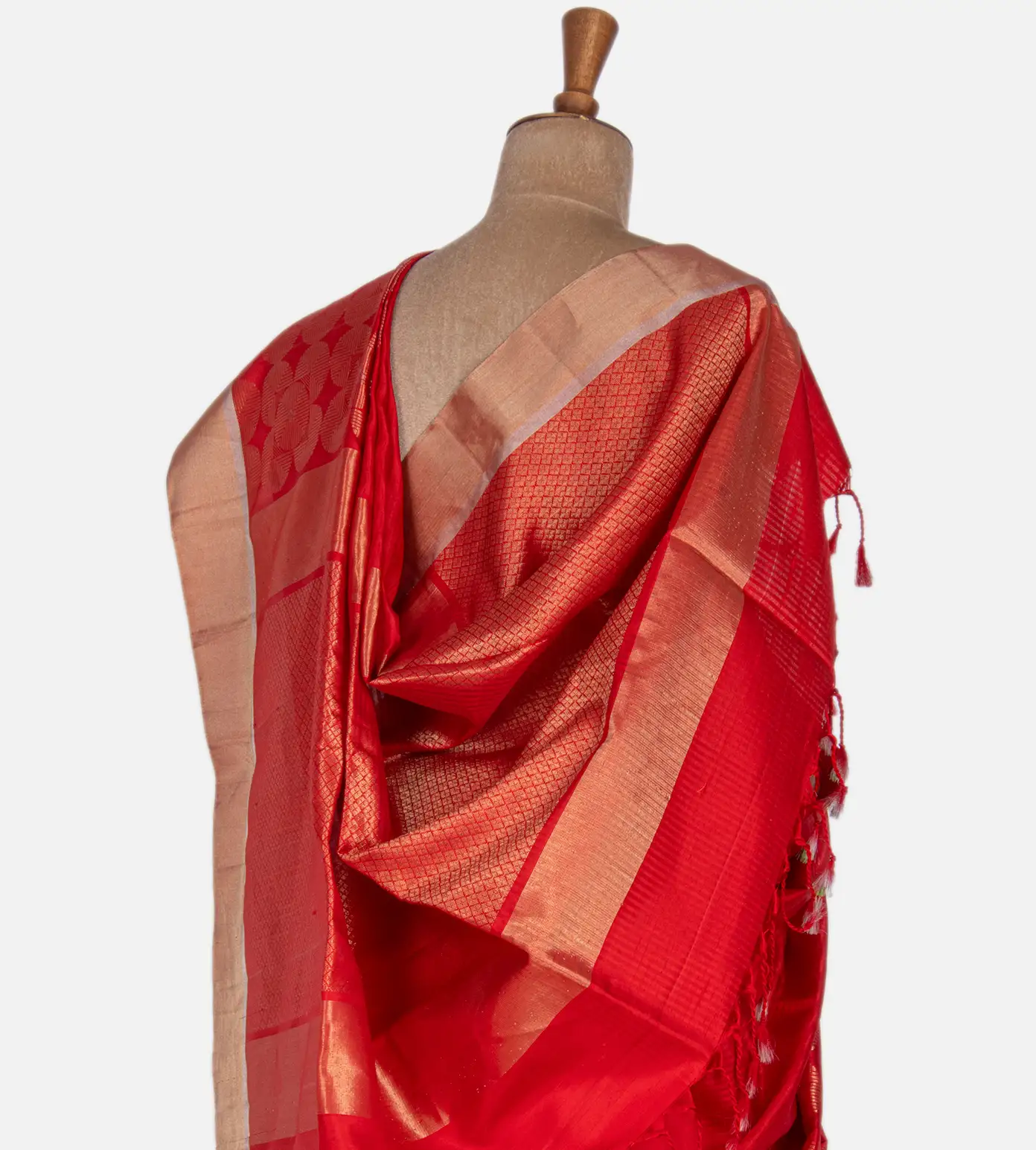 Red Soft Silk Saree3