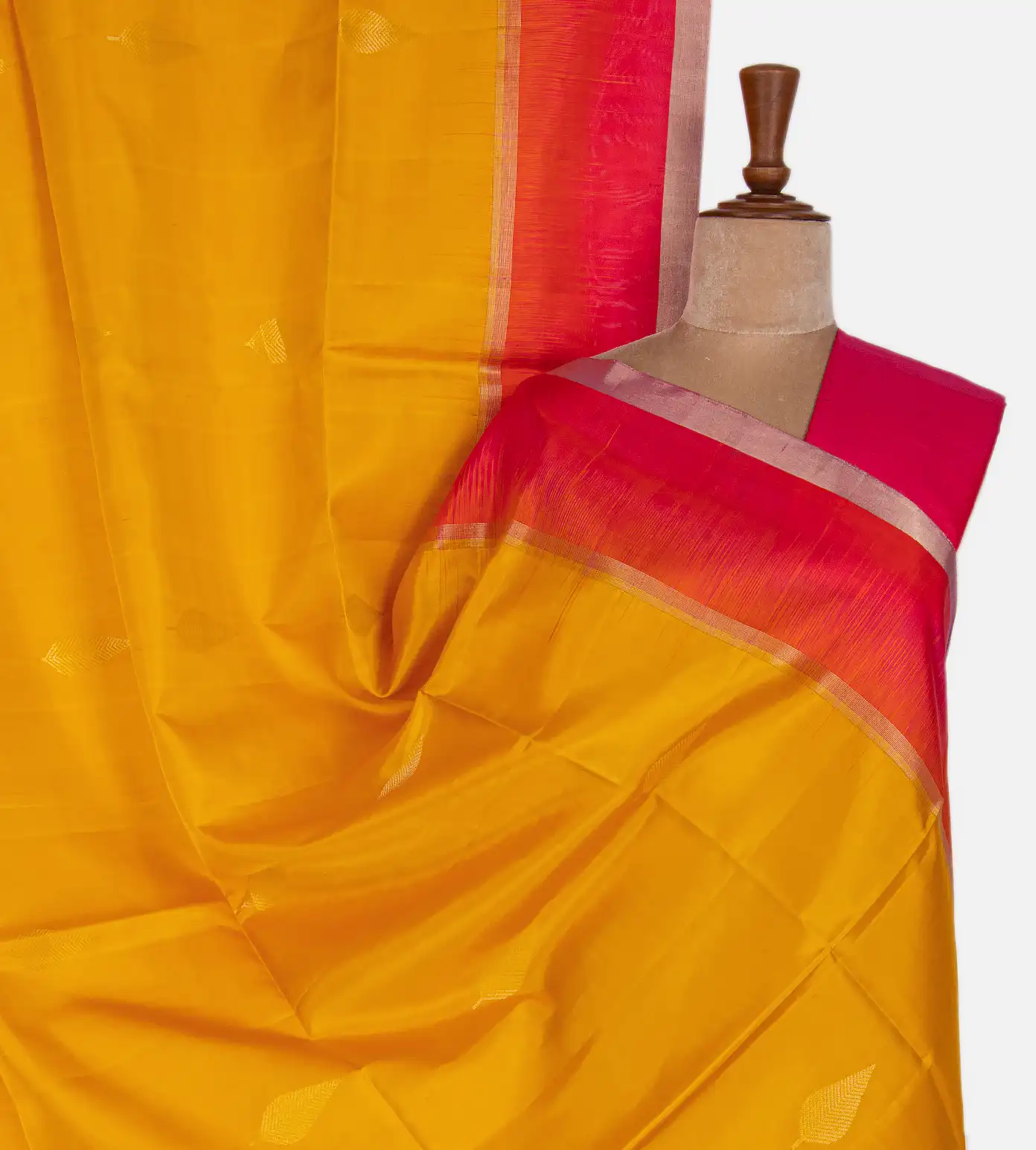 Yellow Soft Silk Saree1