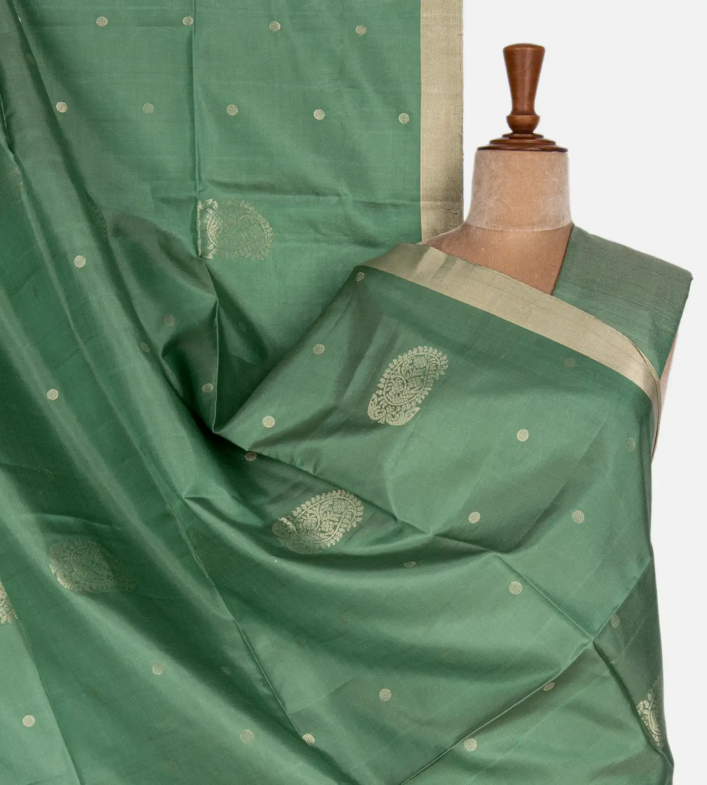 Green Soft Silk Saree1