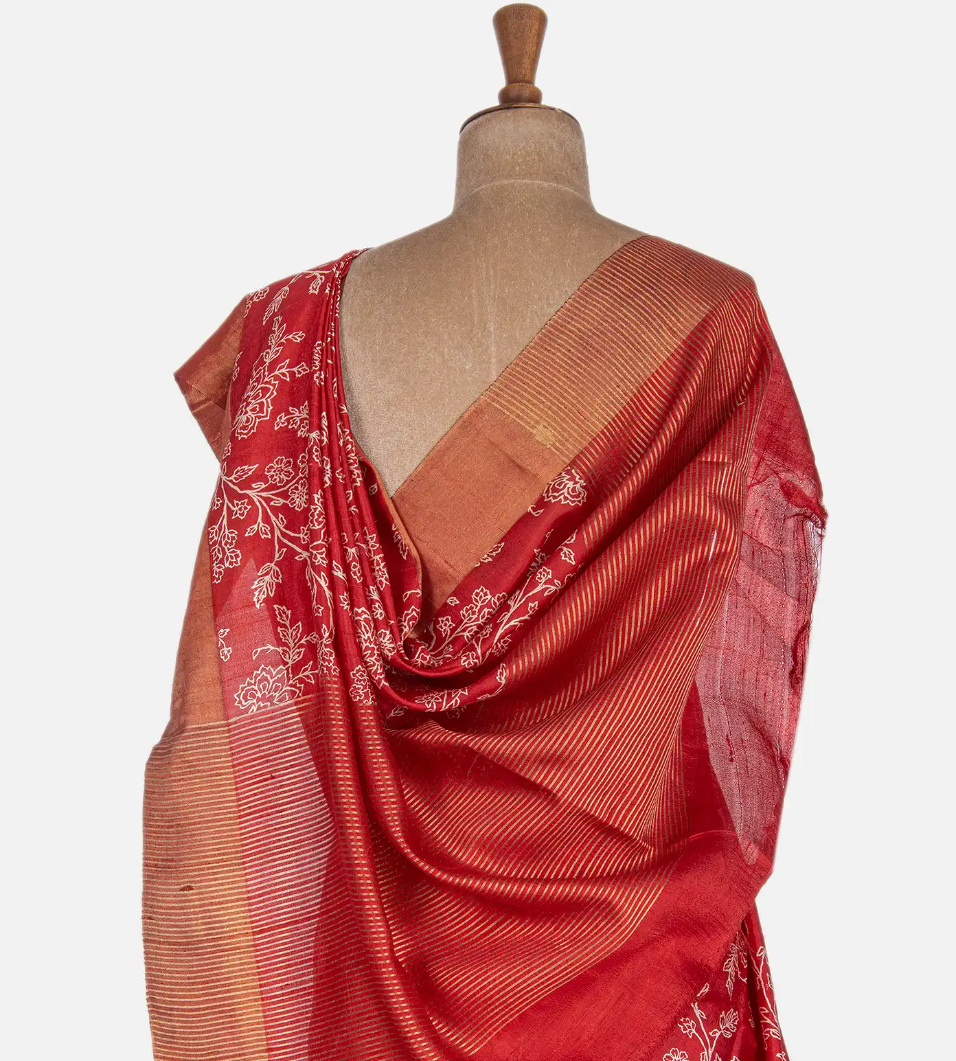 Red Raw Silk Saree3