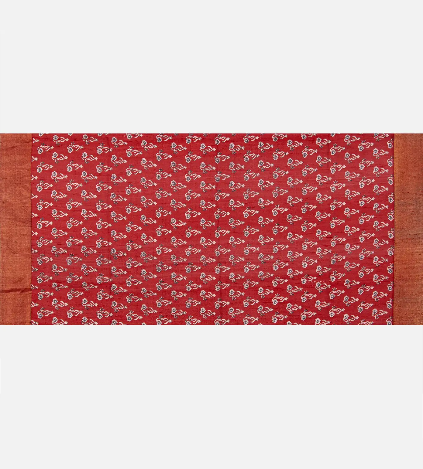 Red Raw Silk Saree4
