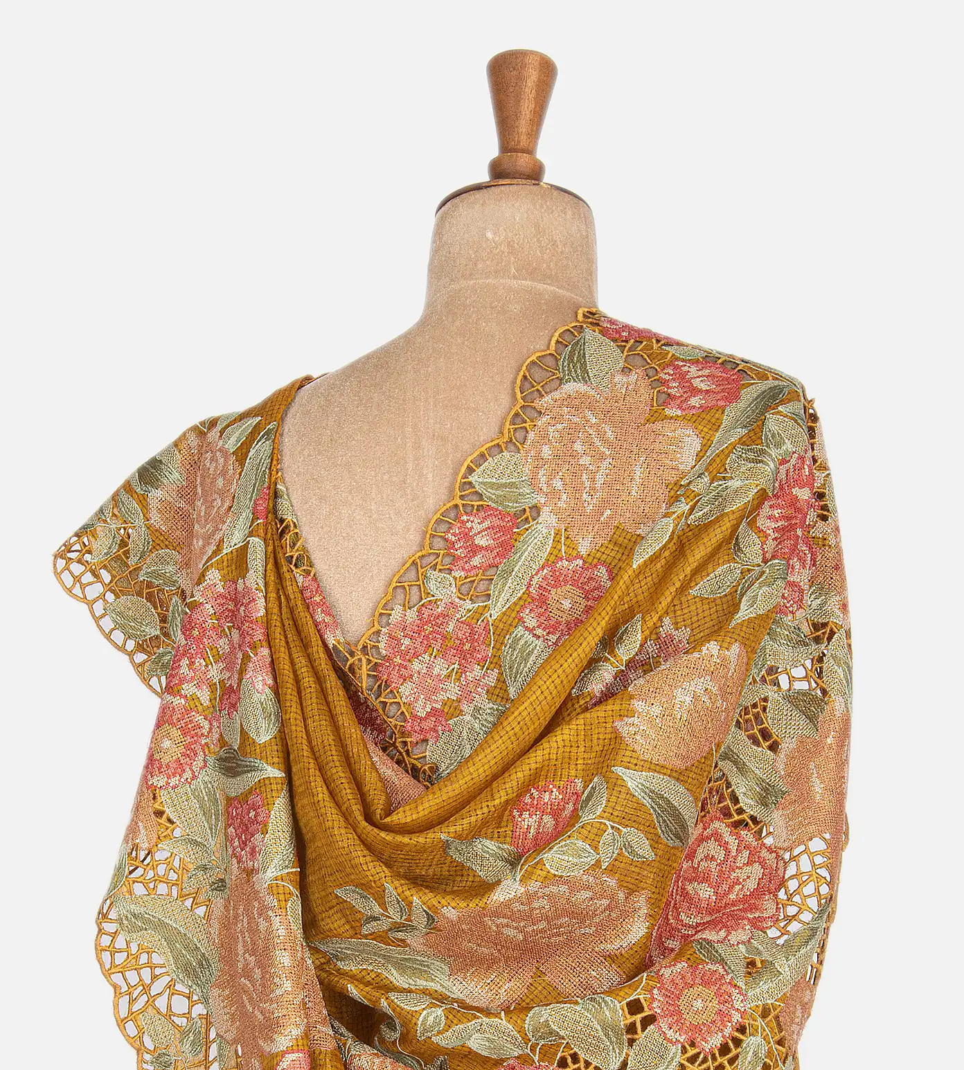 Yellow Tussar Saree3