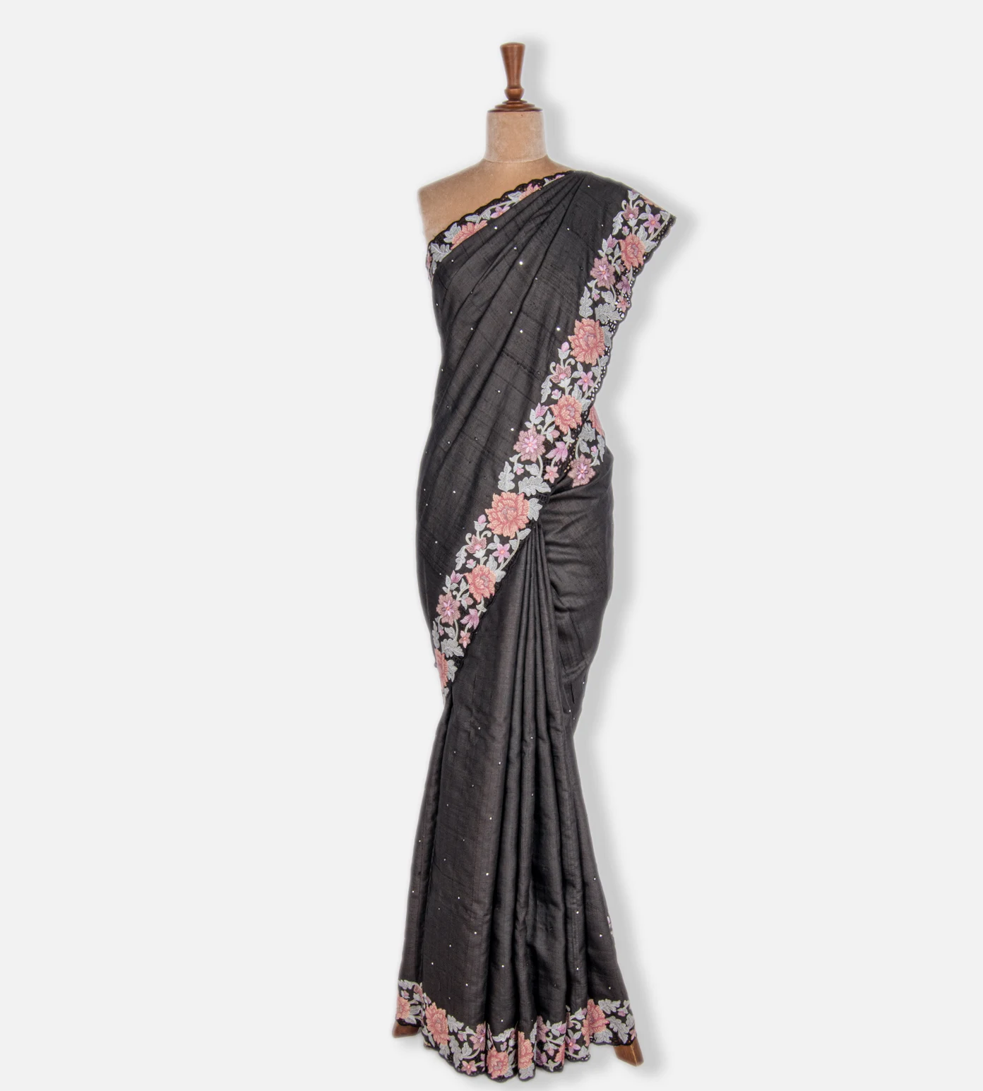 Black Tussar Saree2