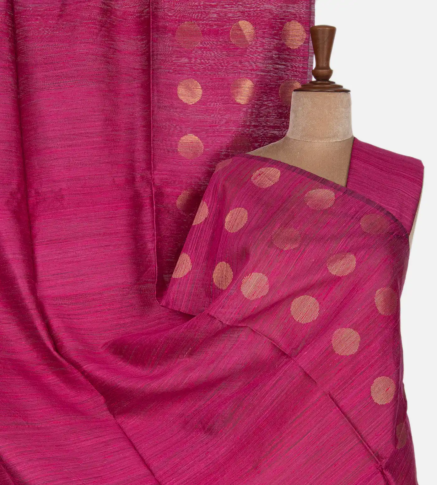 Pink Tussar Saree1