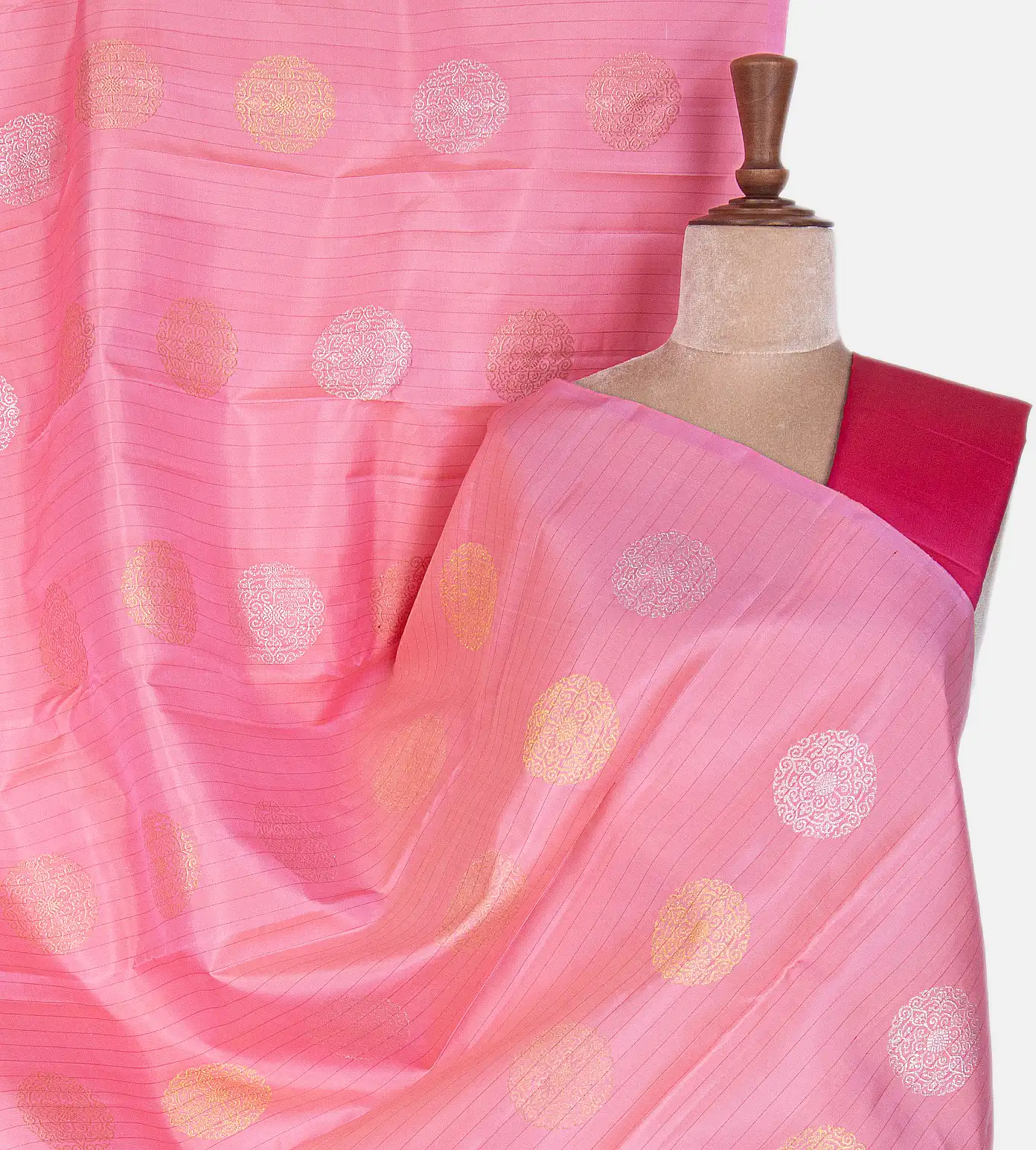 Pink Kanchipuram Silk Saree1