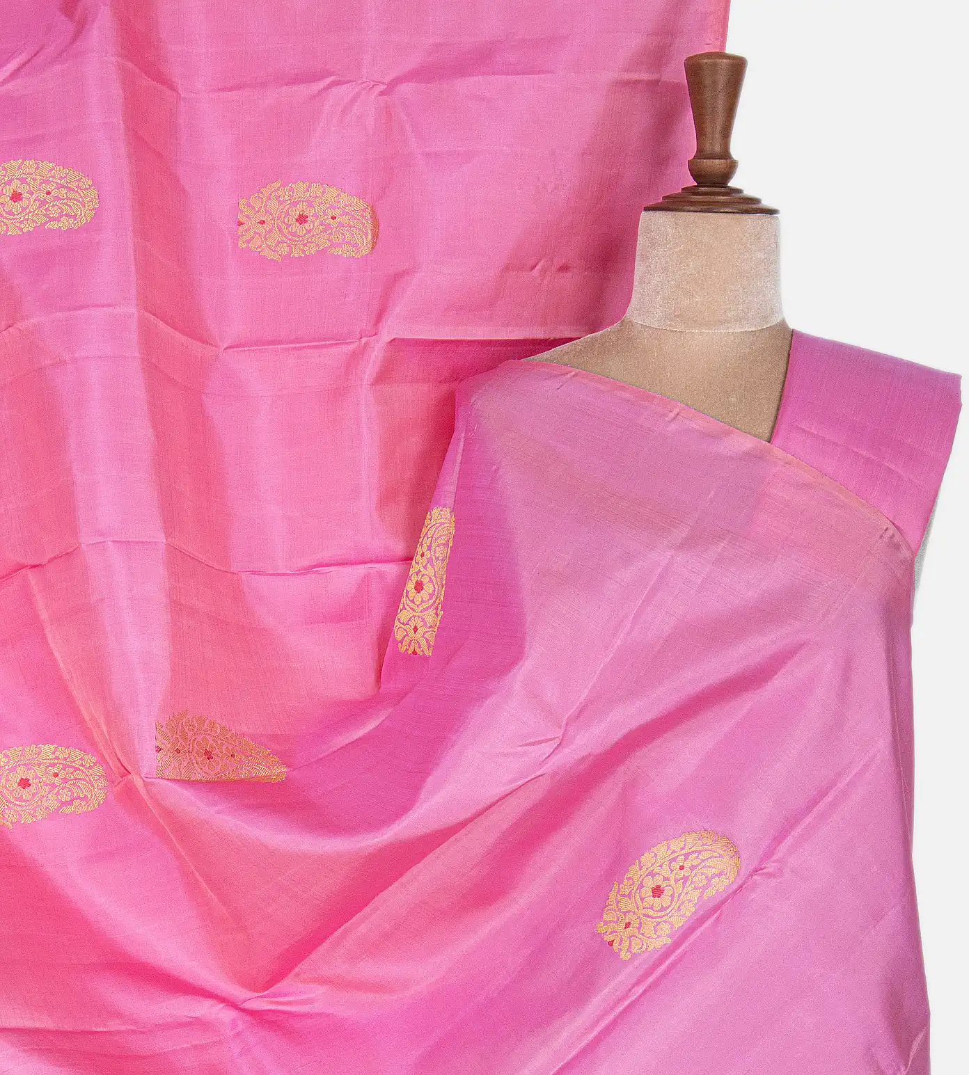 Pink Kanchipuram Silk Saree1