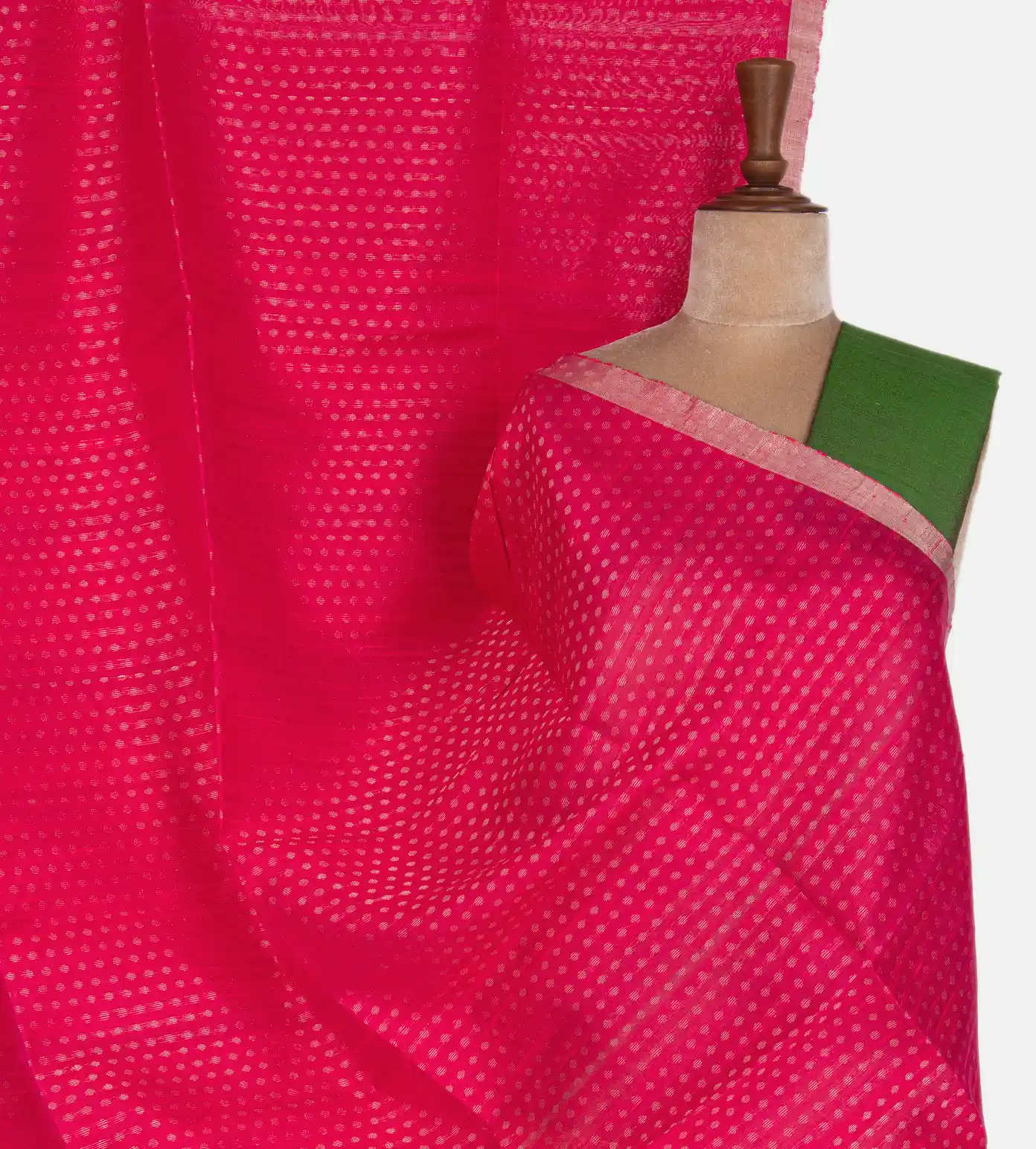 Pink Raw Silk Saree1