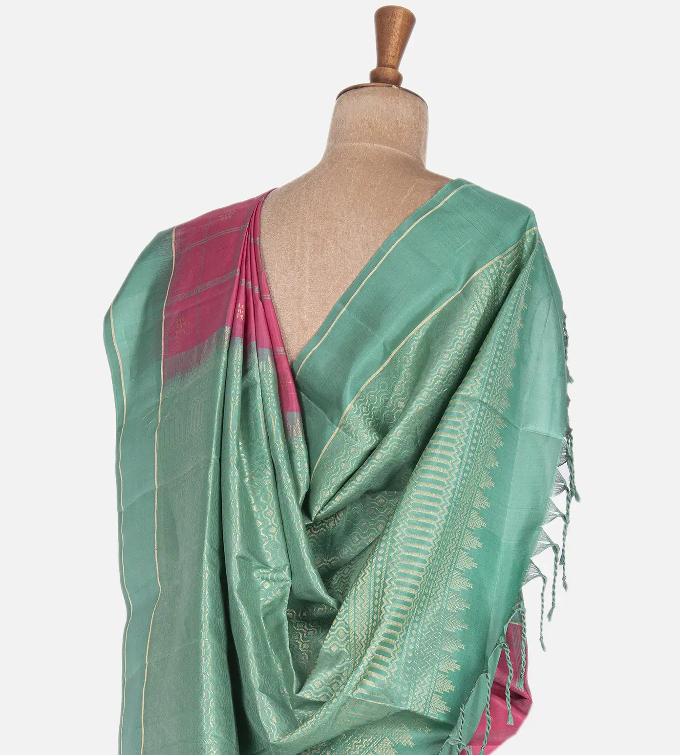 Berry Pink Soft Silk Saree3