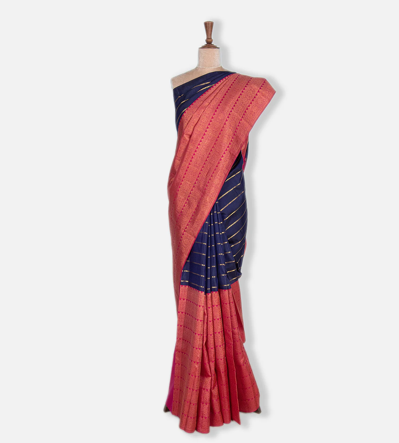 Blue Kanchipuram Silk Saree2