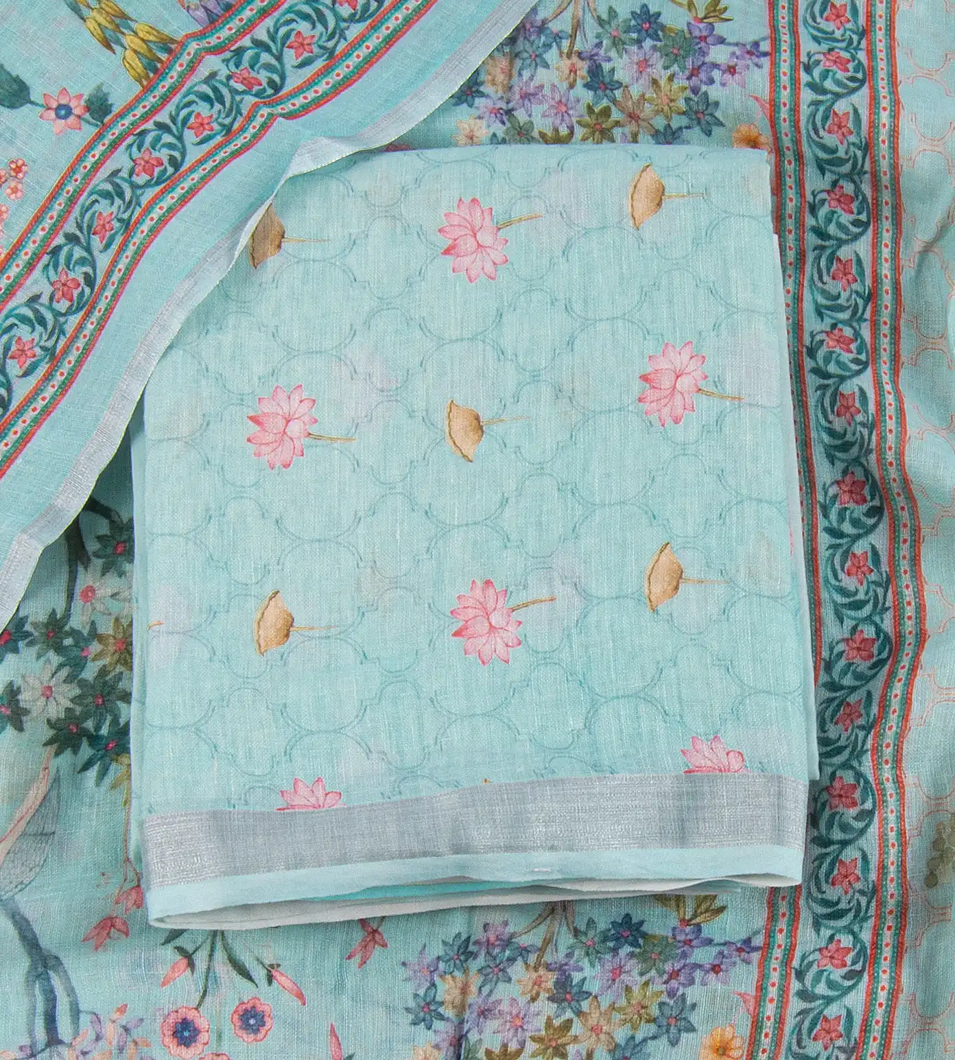 Light Blue Linen Salwar1