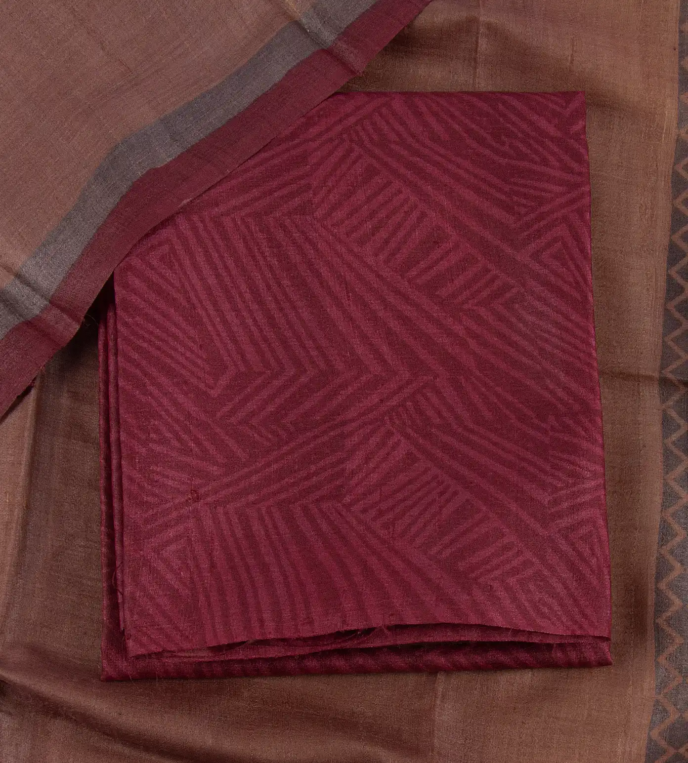 Maroon Tussar Salwar1