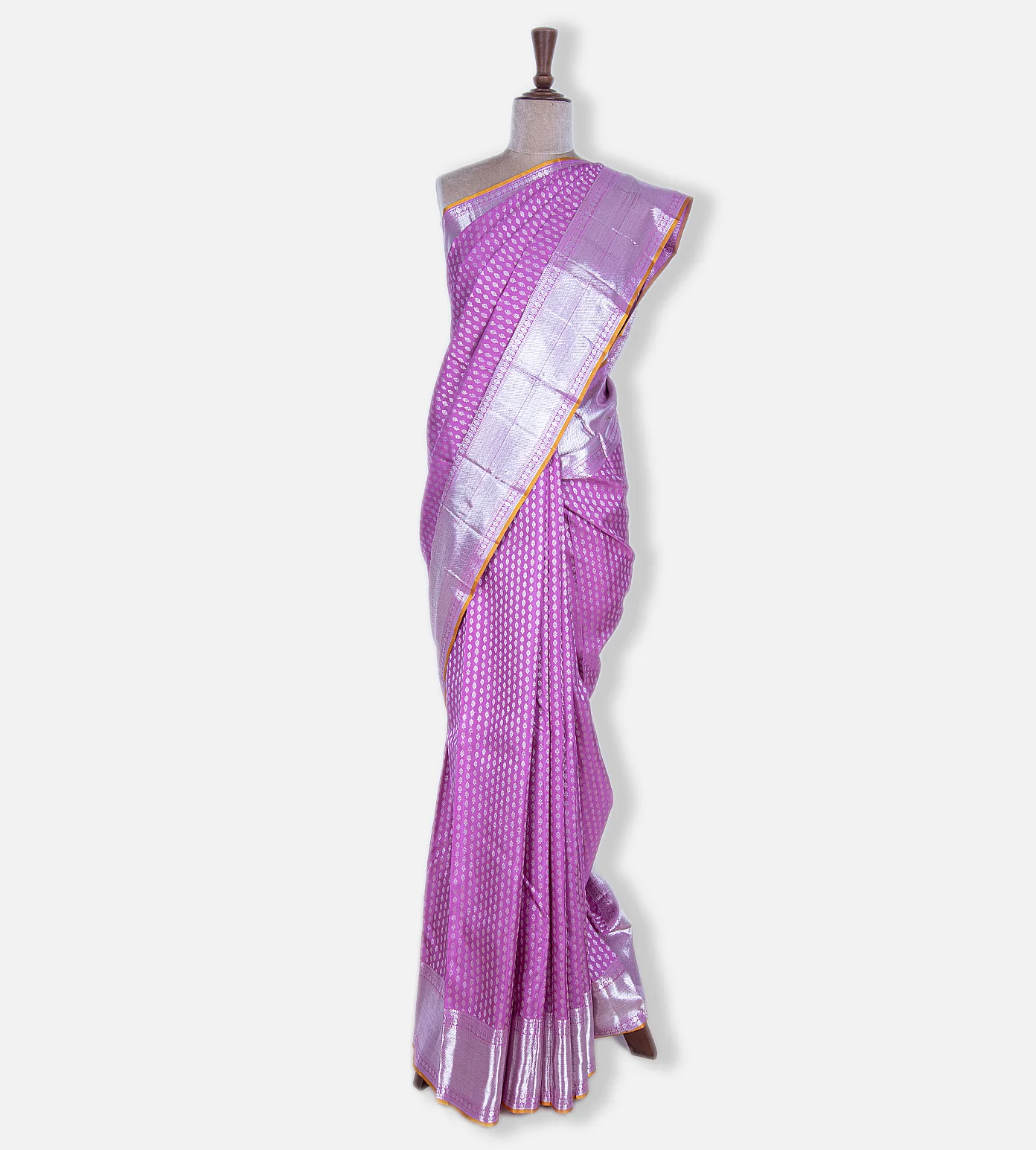 Lavender Kanchipuram Silk Saree2