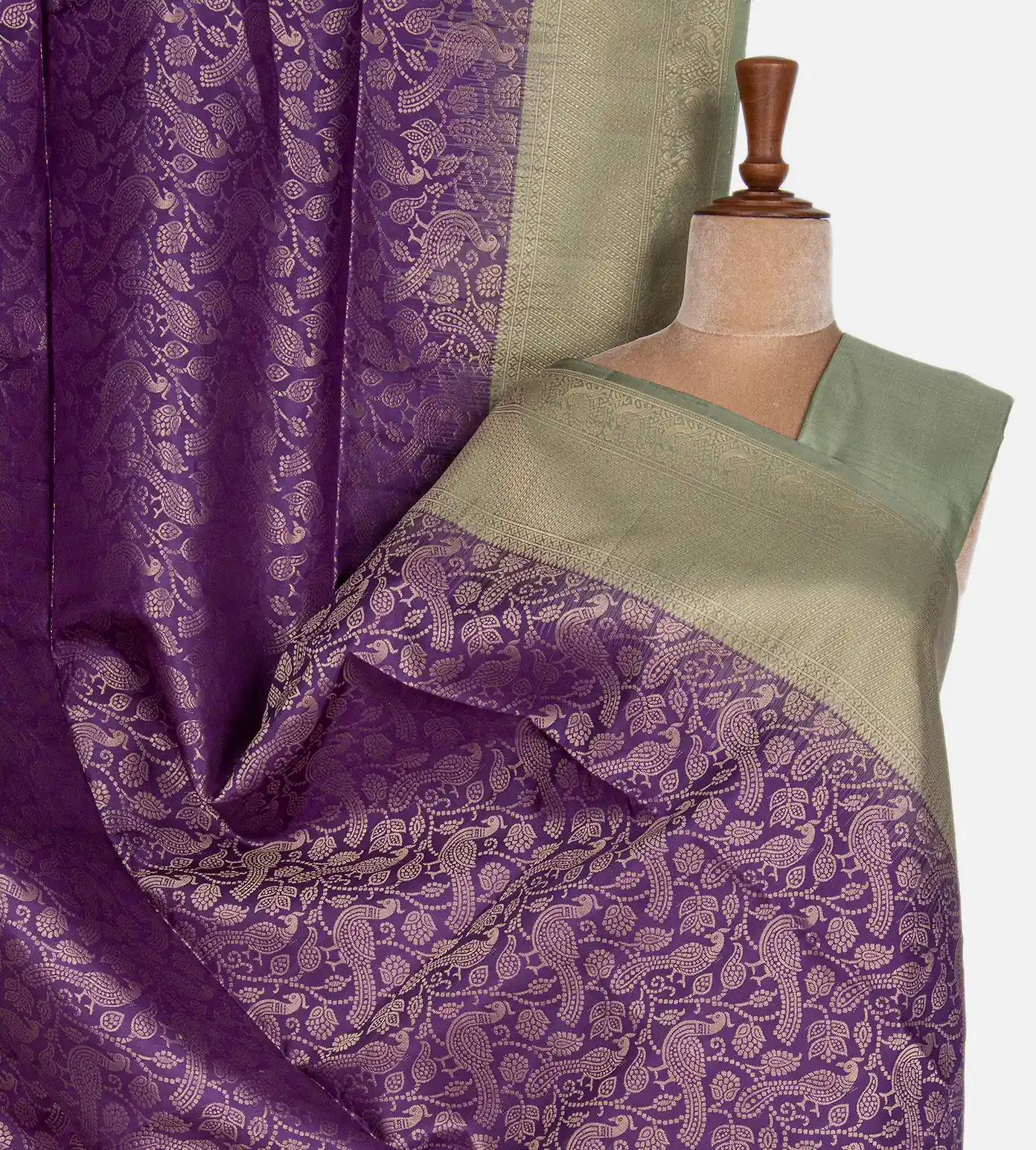 Violet Soft Silk Saree1
