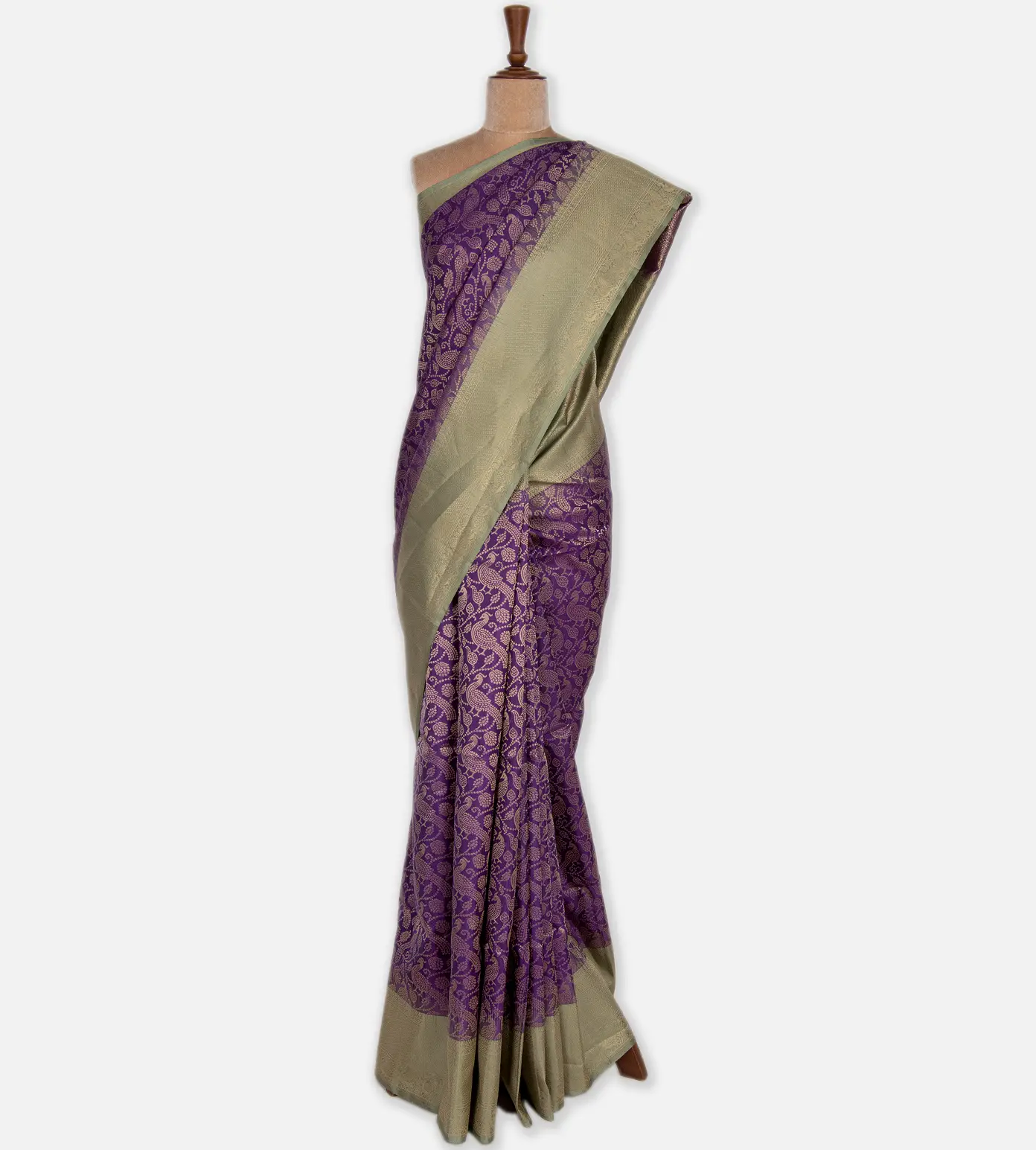 Violet Soft Silk Saree2