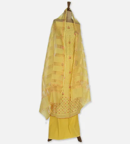 Yellow Chanderi Cotton Salwar2