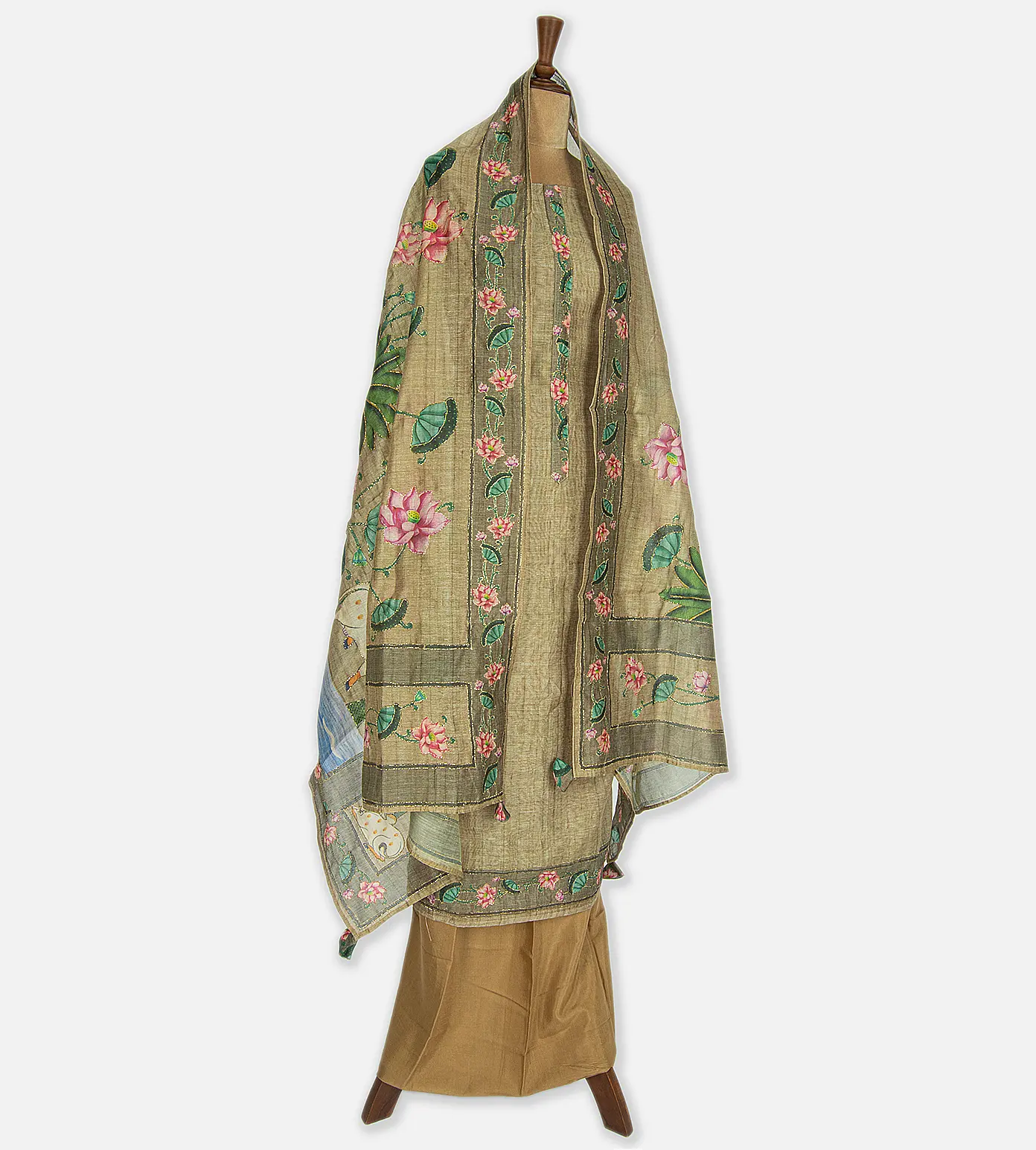 Beige Mixed Cotton Salwar3