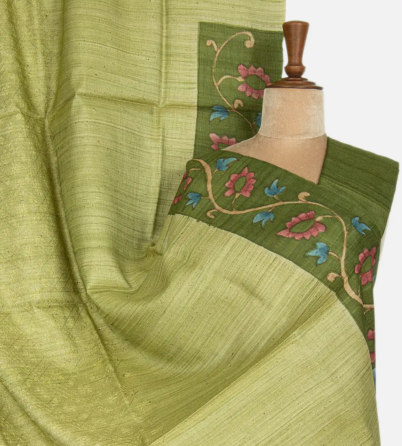 light-green-tussar-saree-rv24724-a