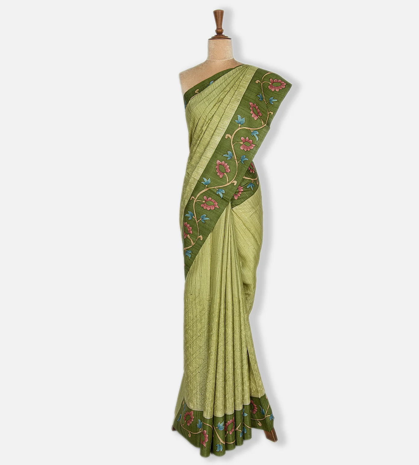 light-green-tussar-saree-rv24724-b
