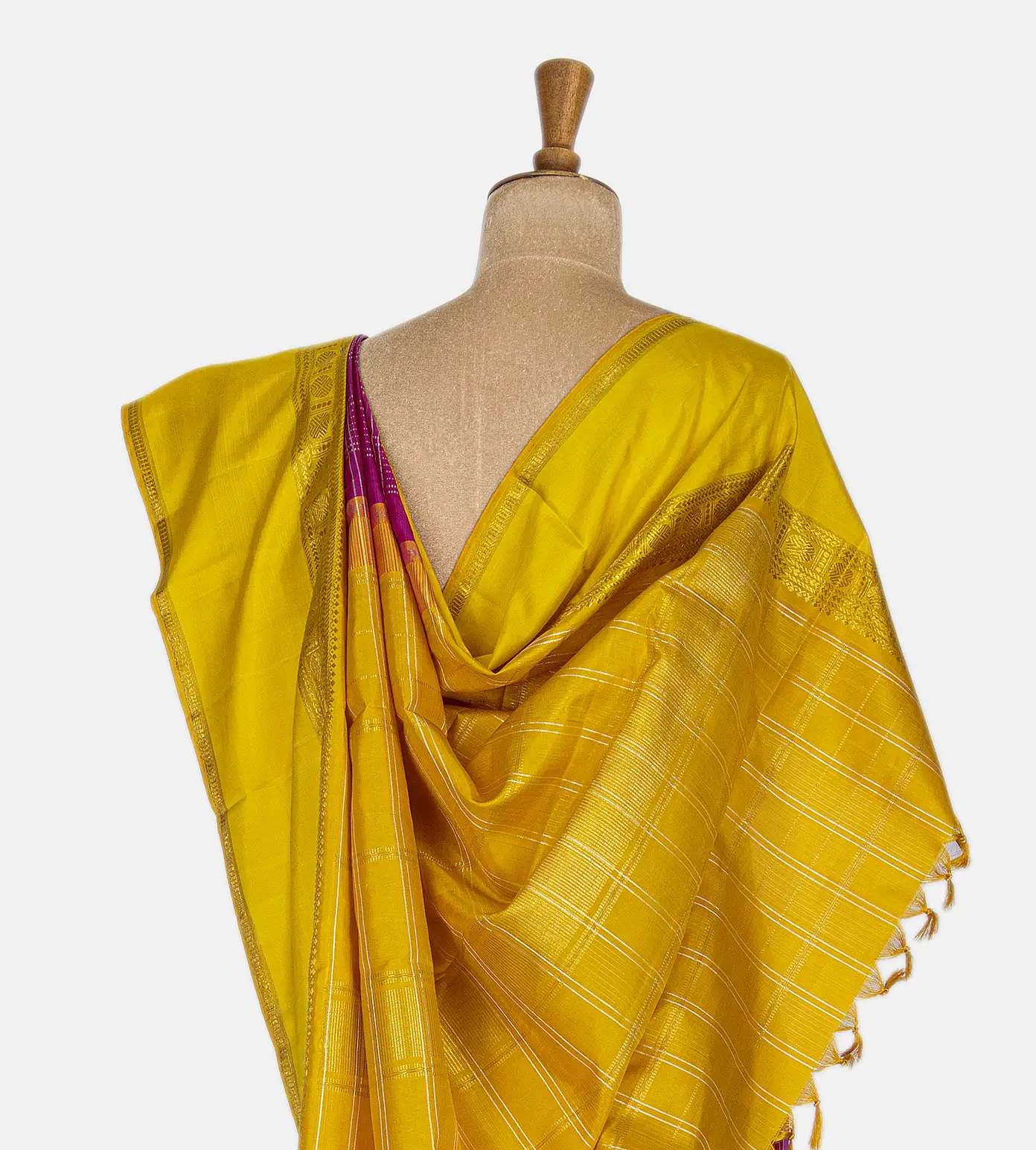 Bright Purple Kanchipuram Silk Saree3