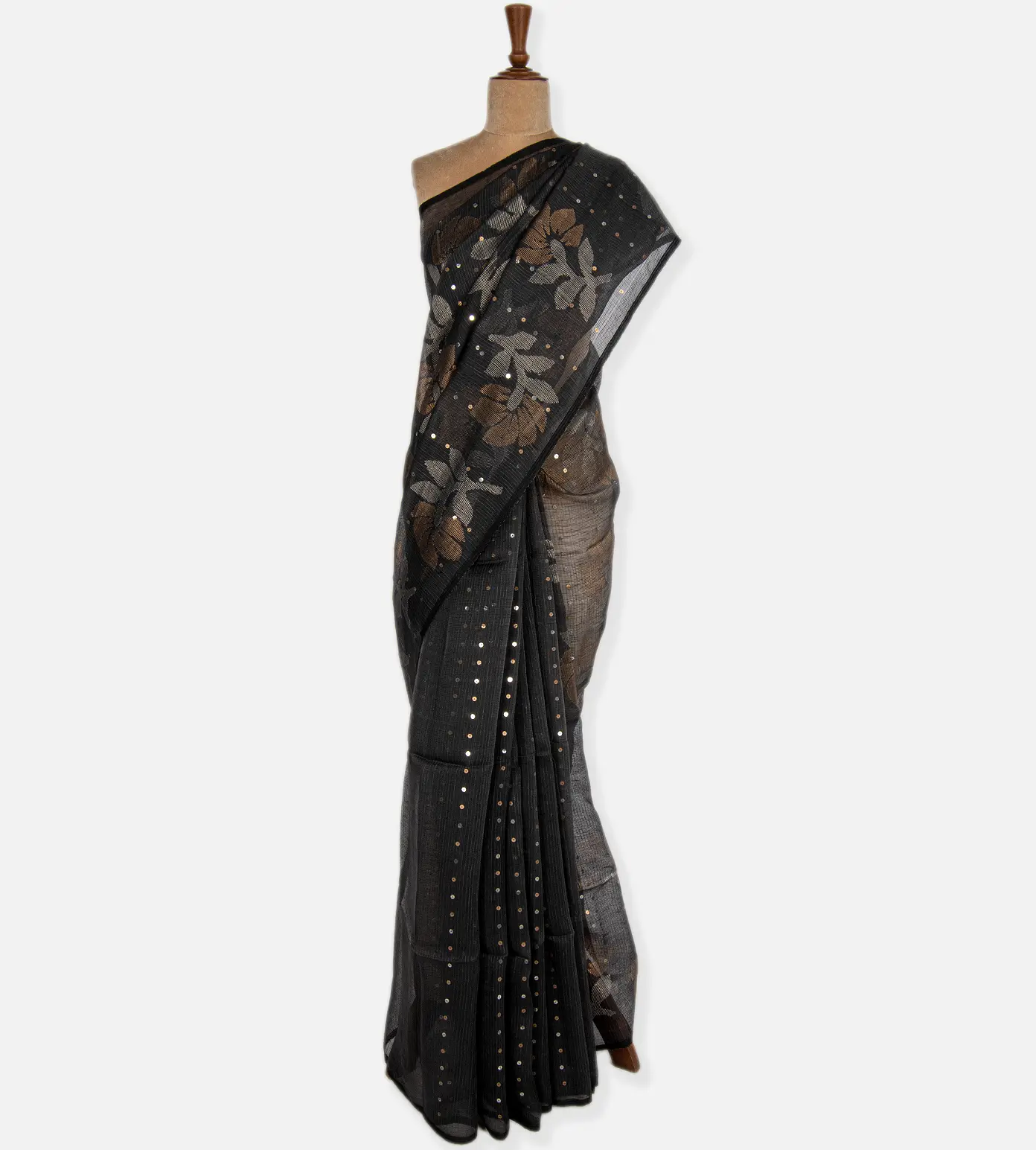 Black Tussar Saree2