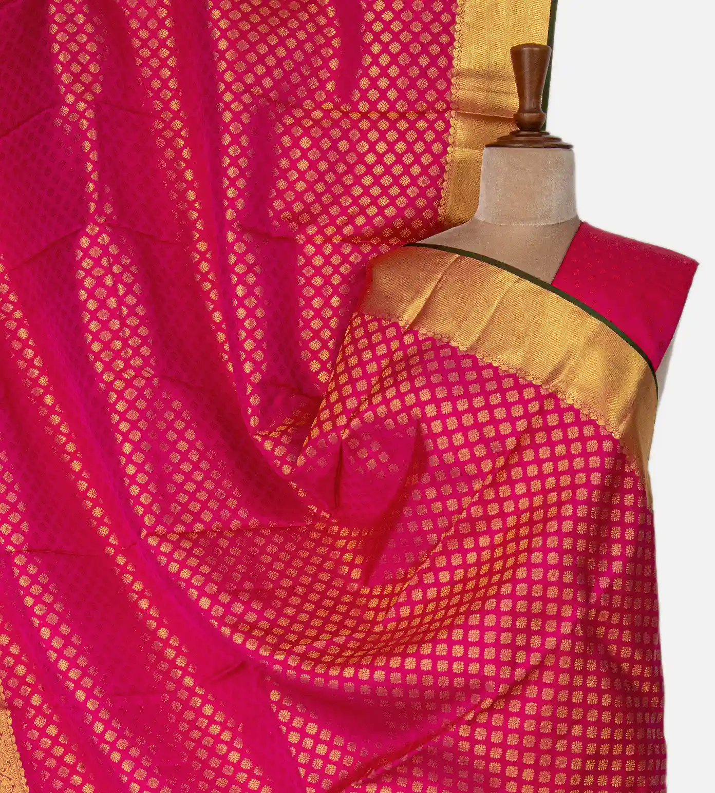 Pink Kanchipuram Silk Saree1