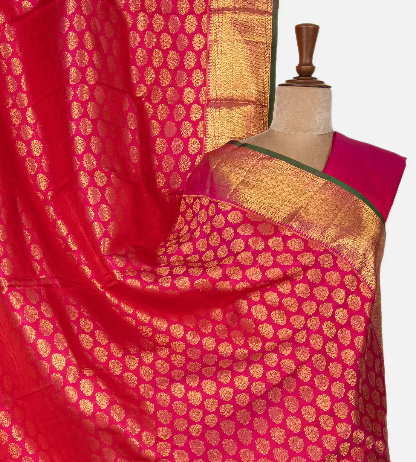Pink Kanchipuram Silk Saree1