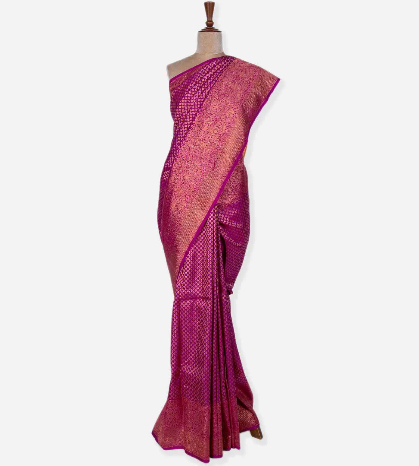 Purple Kanchipuram Silk Saree2