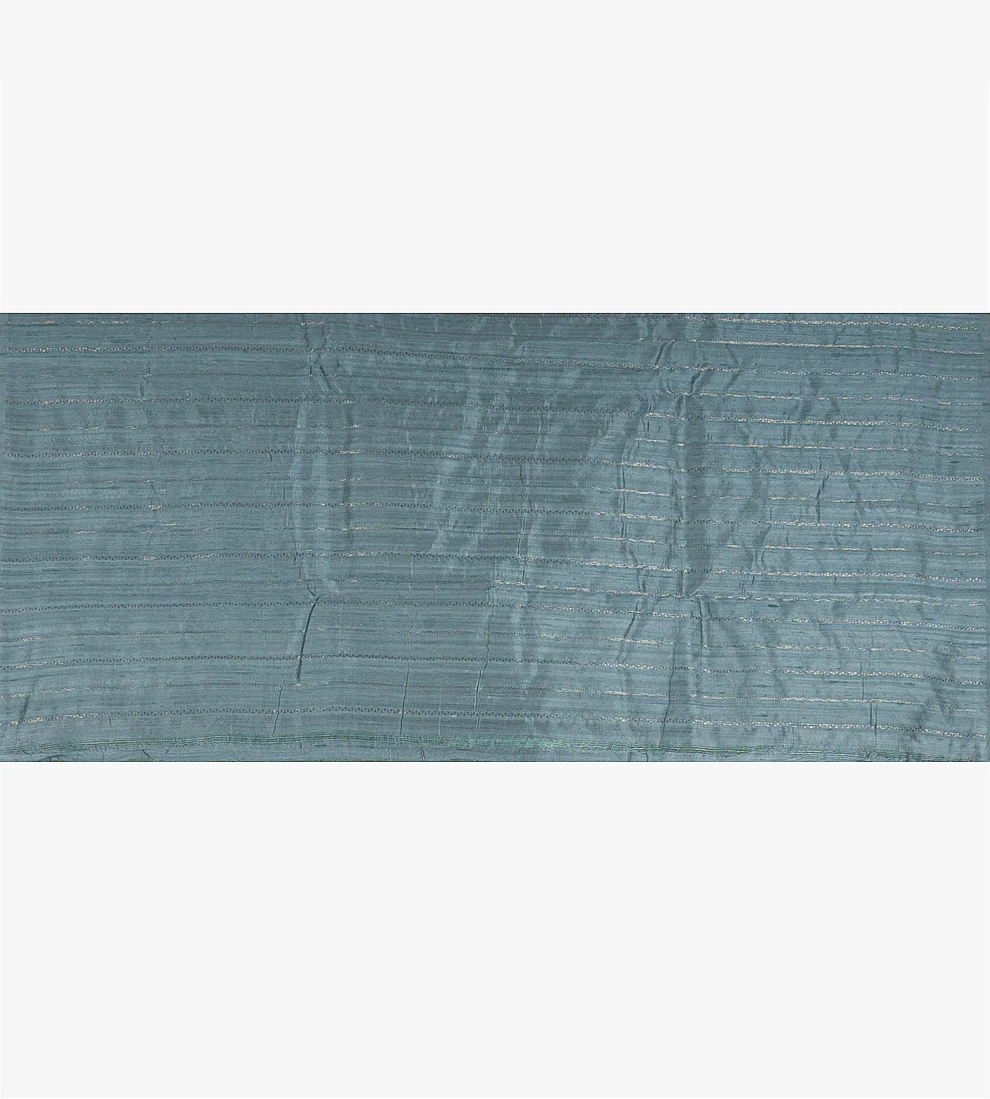 Turquoise Blue Banarasi Tussar Saree4