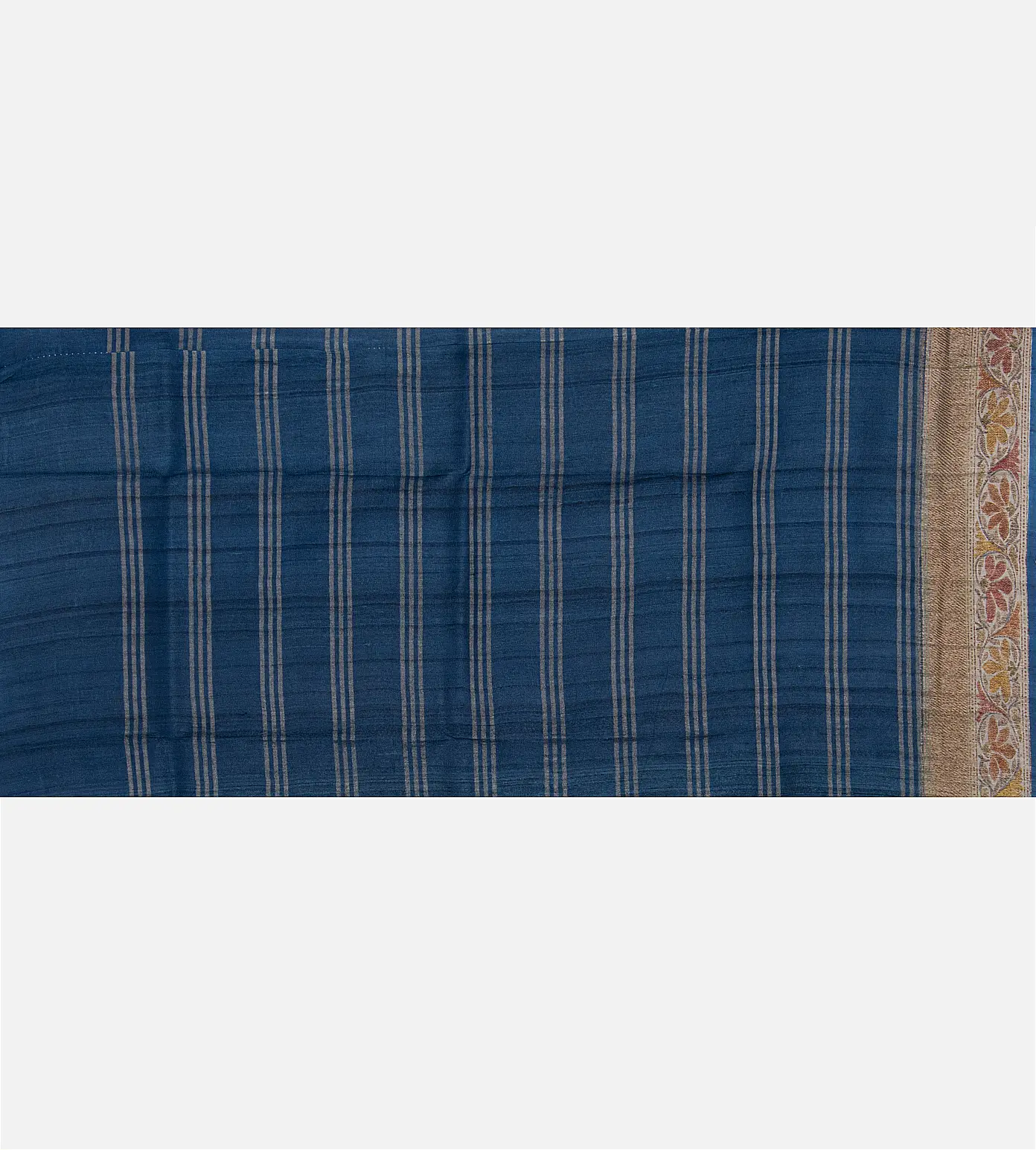 Blue Banarasi Tussar Saree4