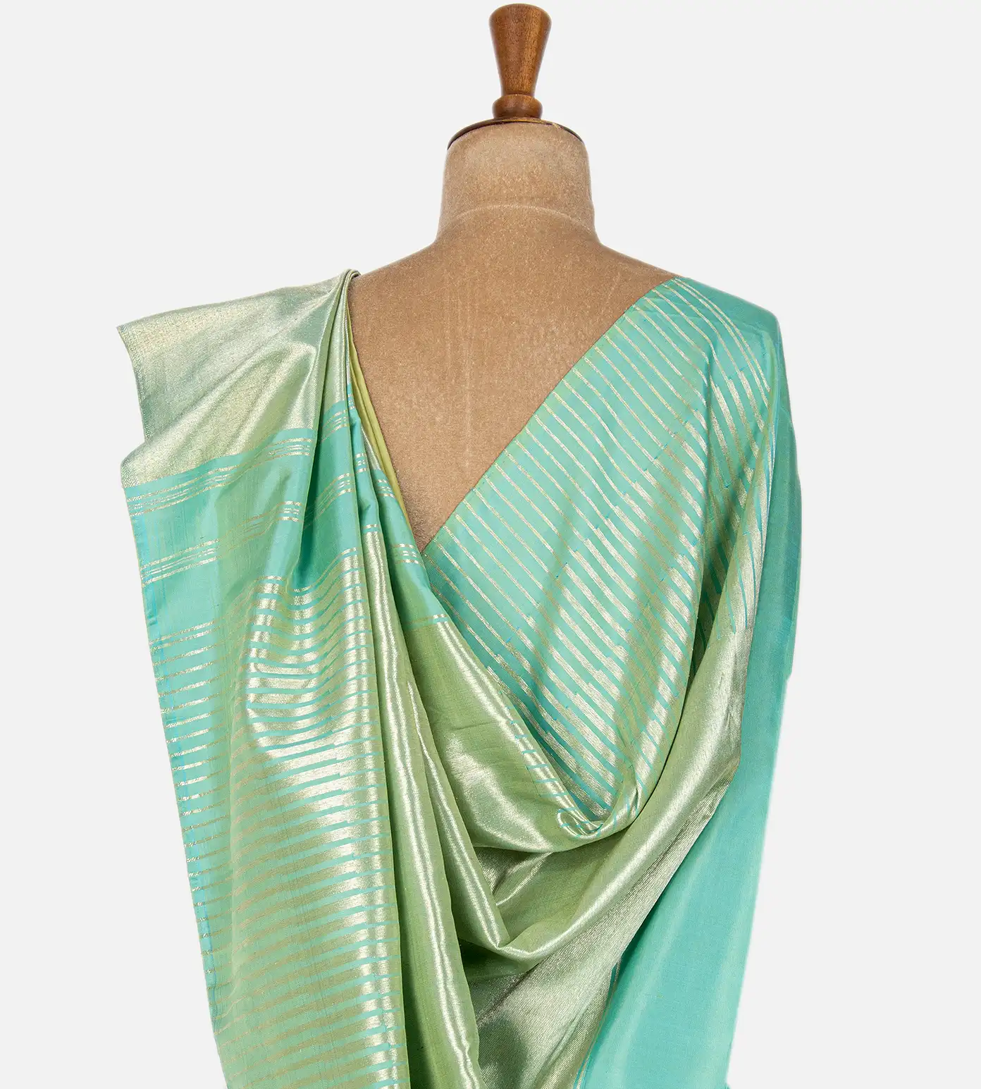 Light Green Kanchipuram Silk Saree3