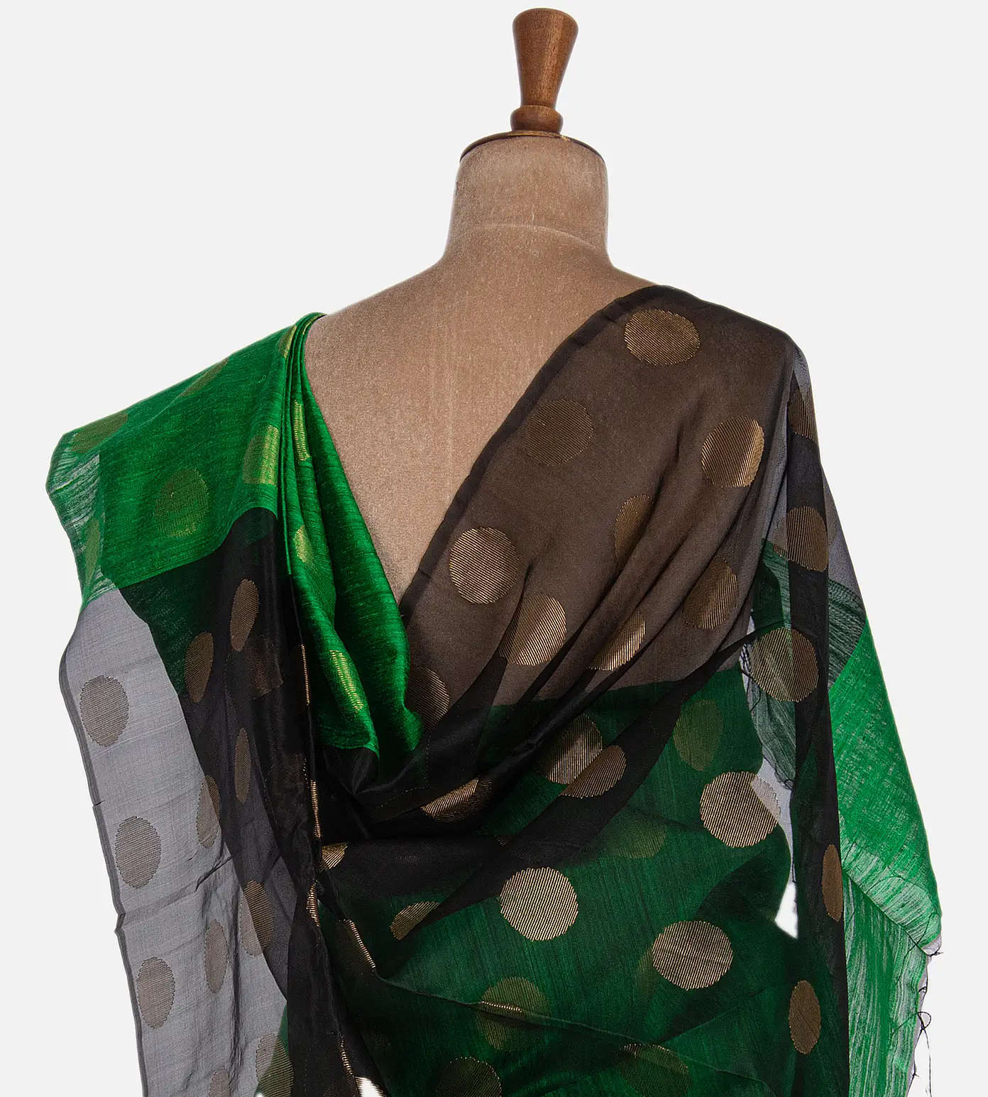Green Bailou Tussar Saree3