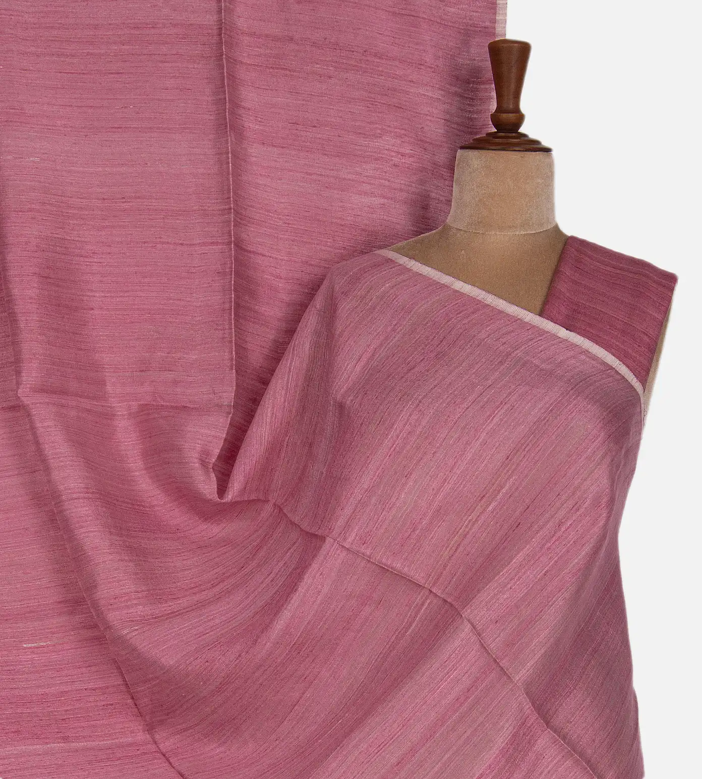 Pink Bailou Tussar Saree1