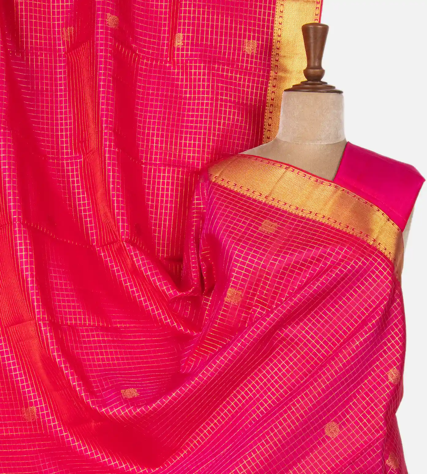 Pink Kanchipuram Silk Saree1