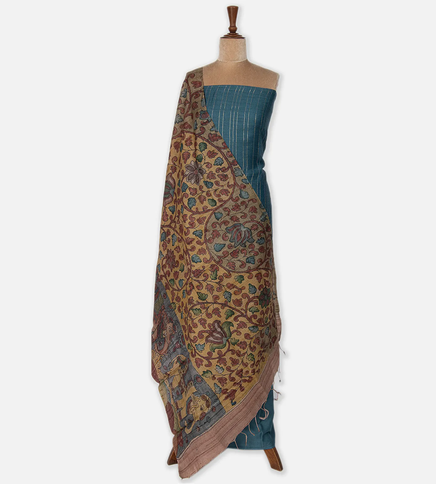 Blue Tussar Salwar2