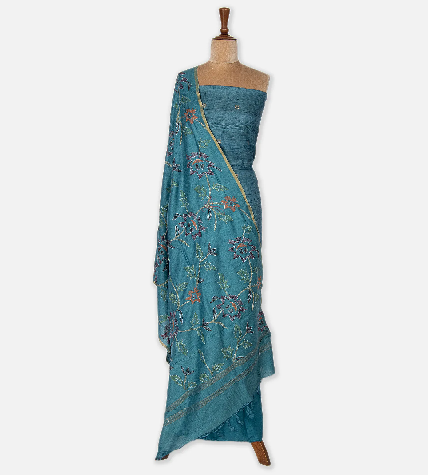 Blue Tussar Salwar2