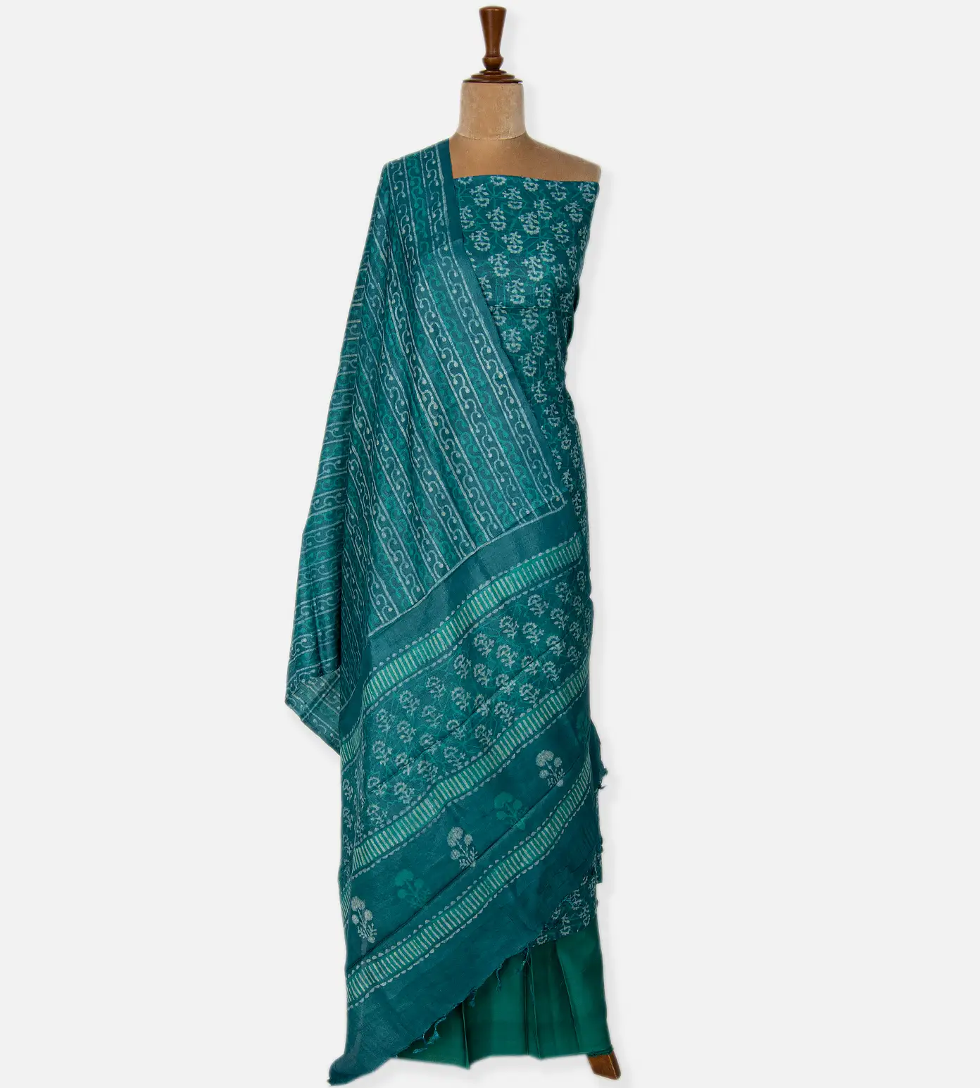 deep-teal-tussar-salwar-b0942106-b