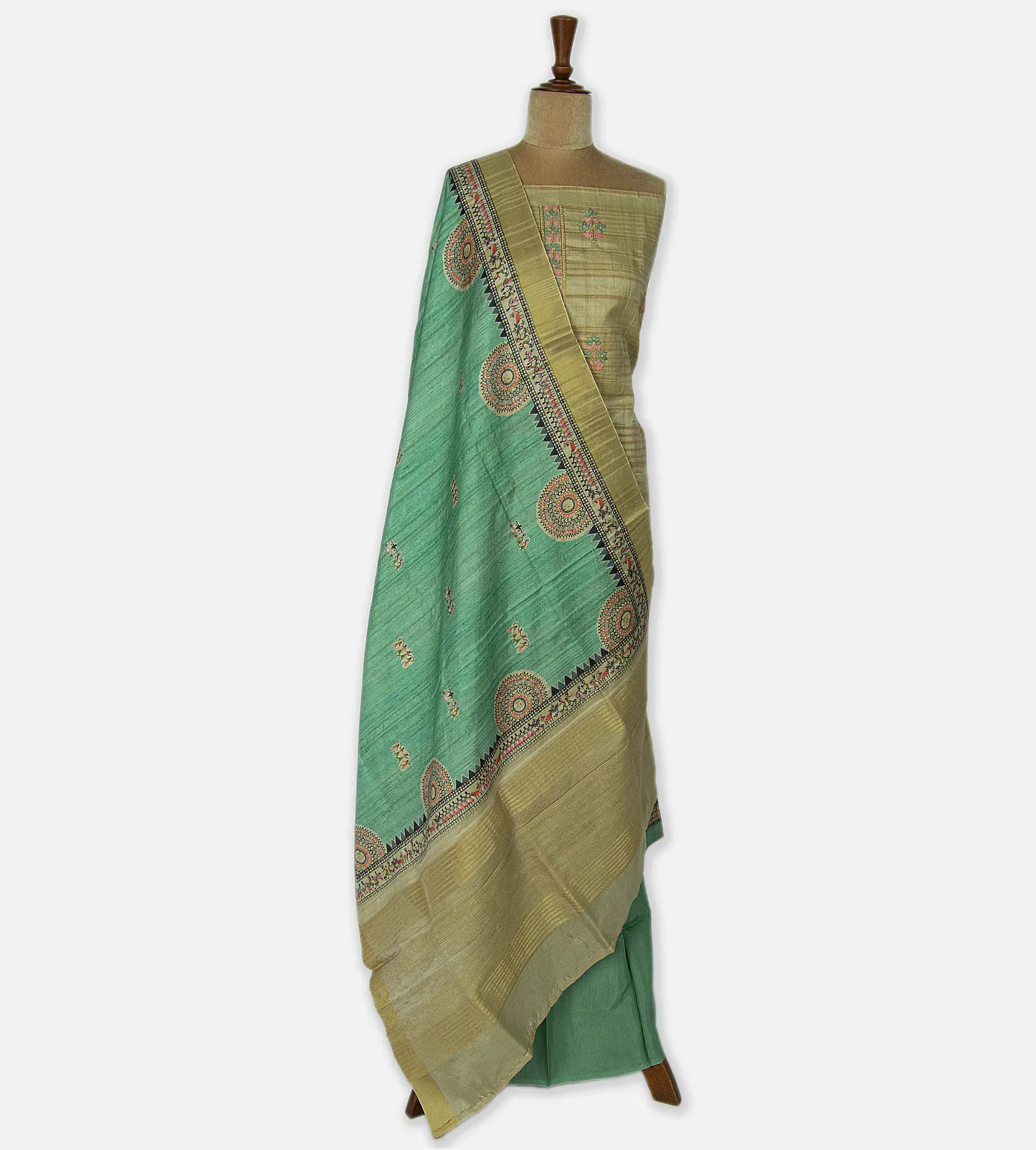 Creme Mixed Cotton Salwar2