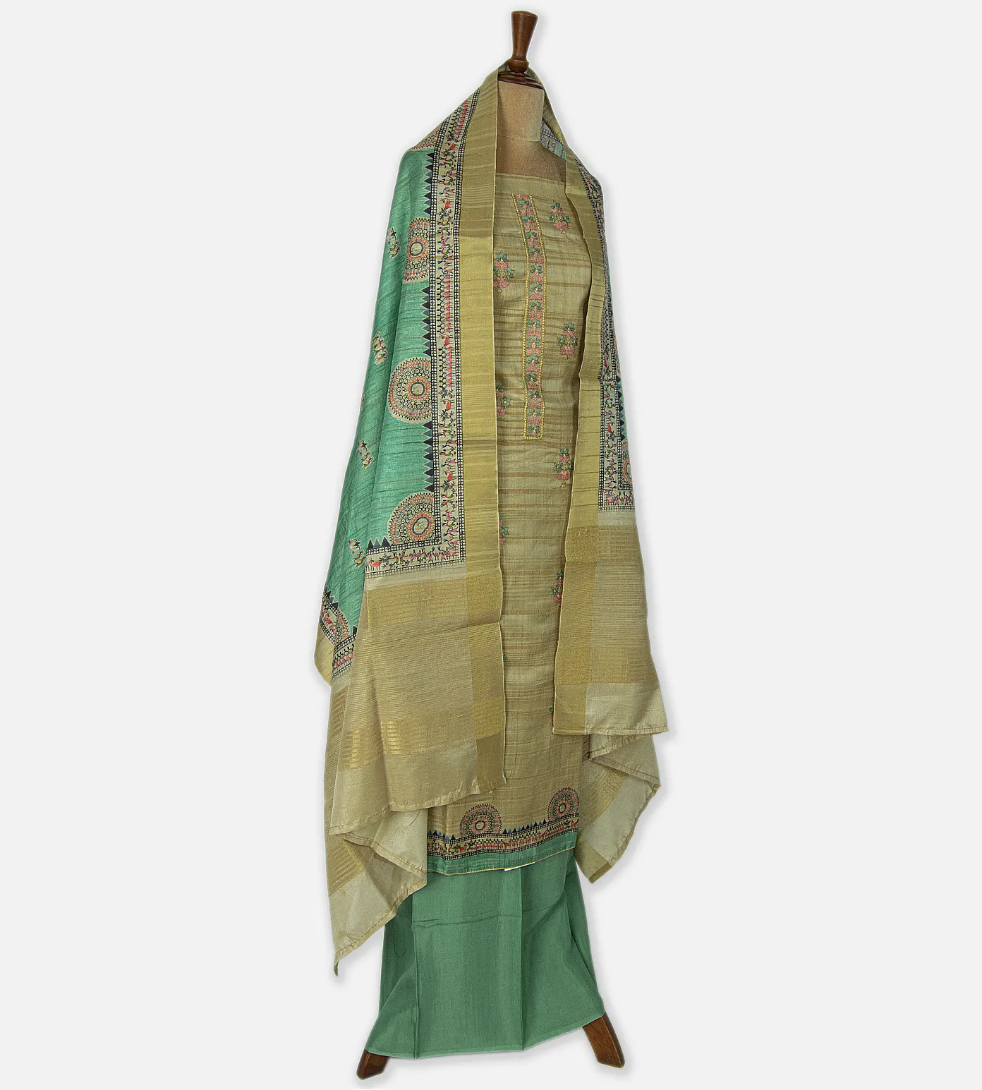 Creme Mixed Cotton Salwar3