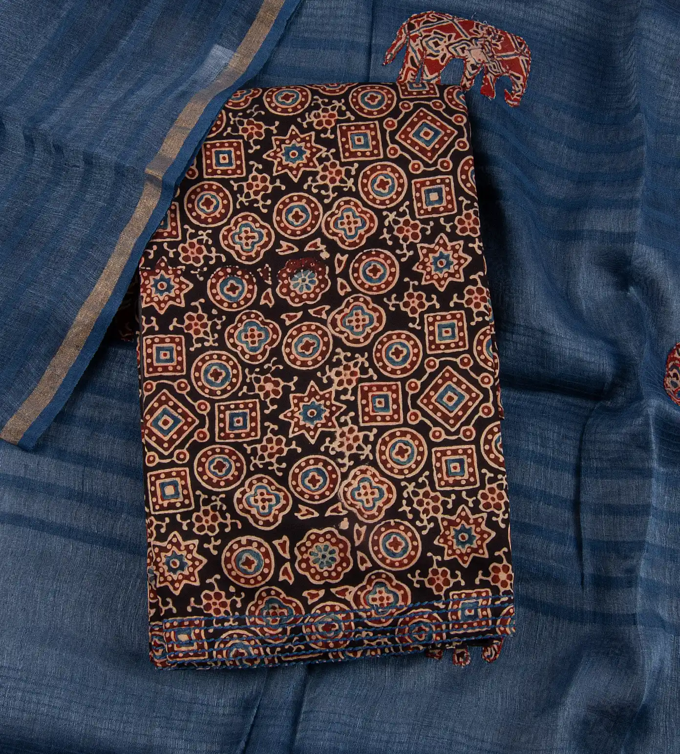 Black Muga Silk Salwar1