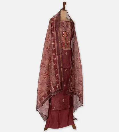 Maroon Mixed Cotton Salwar3
