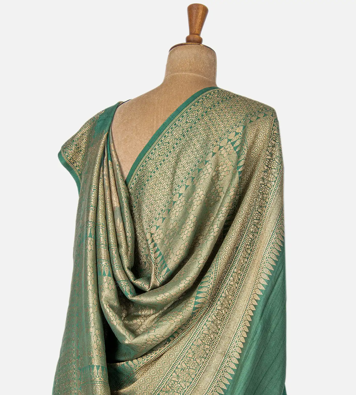 Multicolour Banarasi Tussar Georgette Saree3
