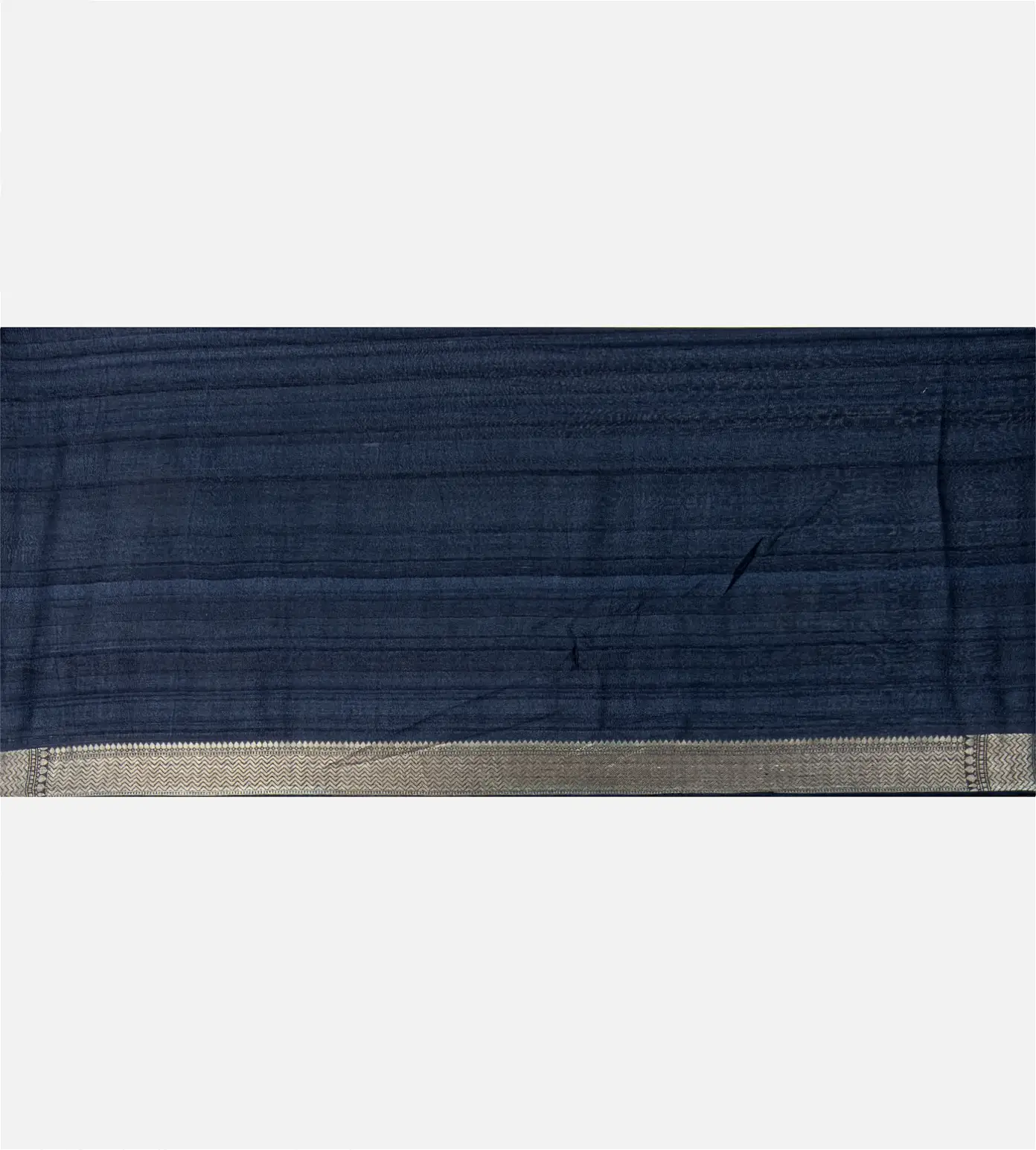 Deep Blue Banarasi Tussar Georgette Saree4