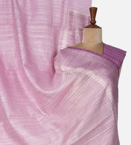 Lavender Banarasi Tussar Saree1