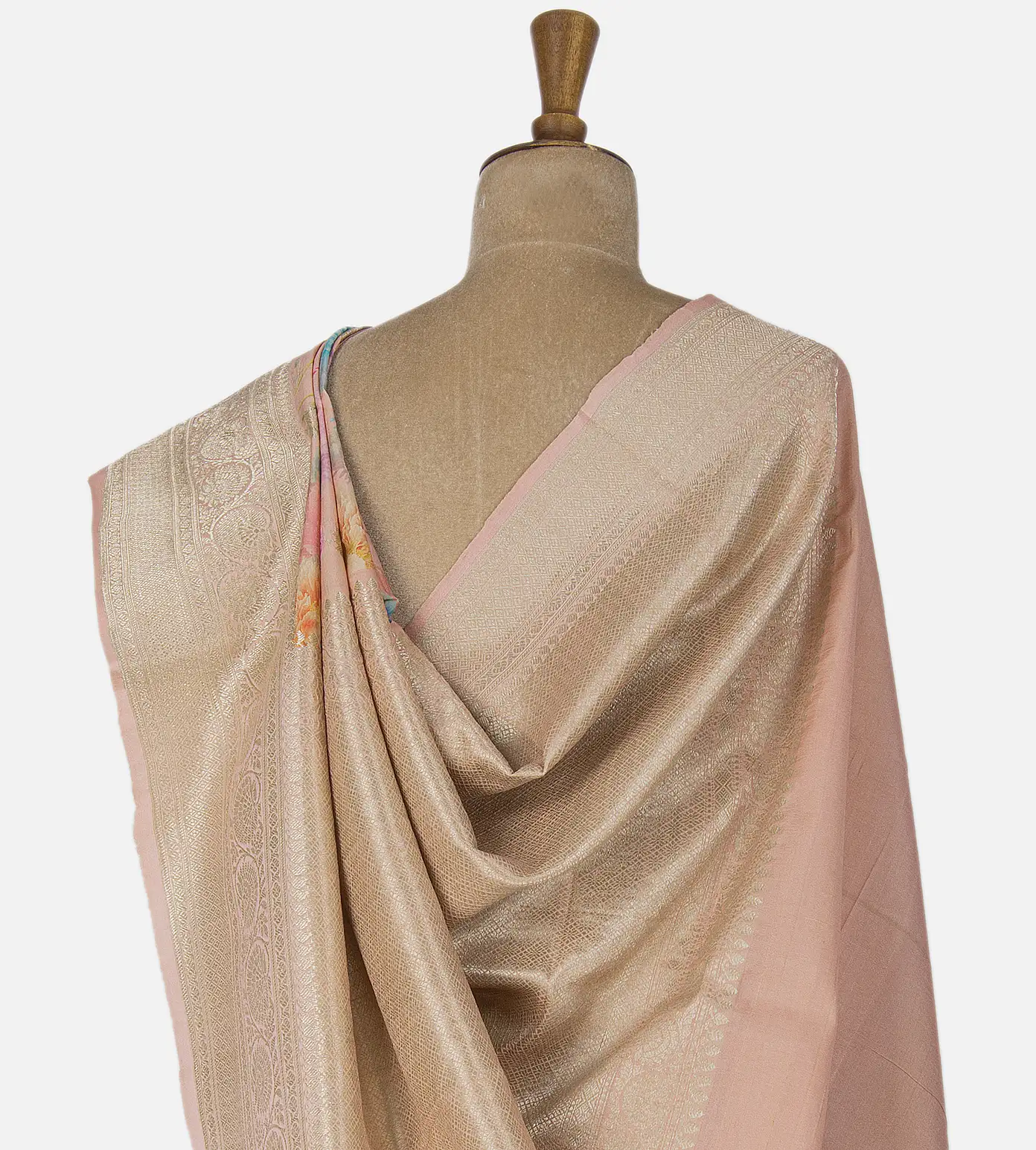 Light Peach Kattan Silk Saree3