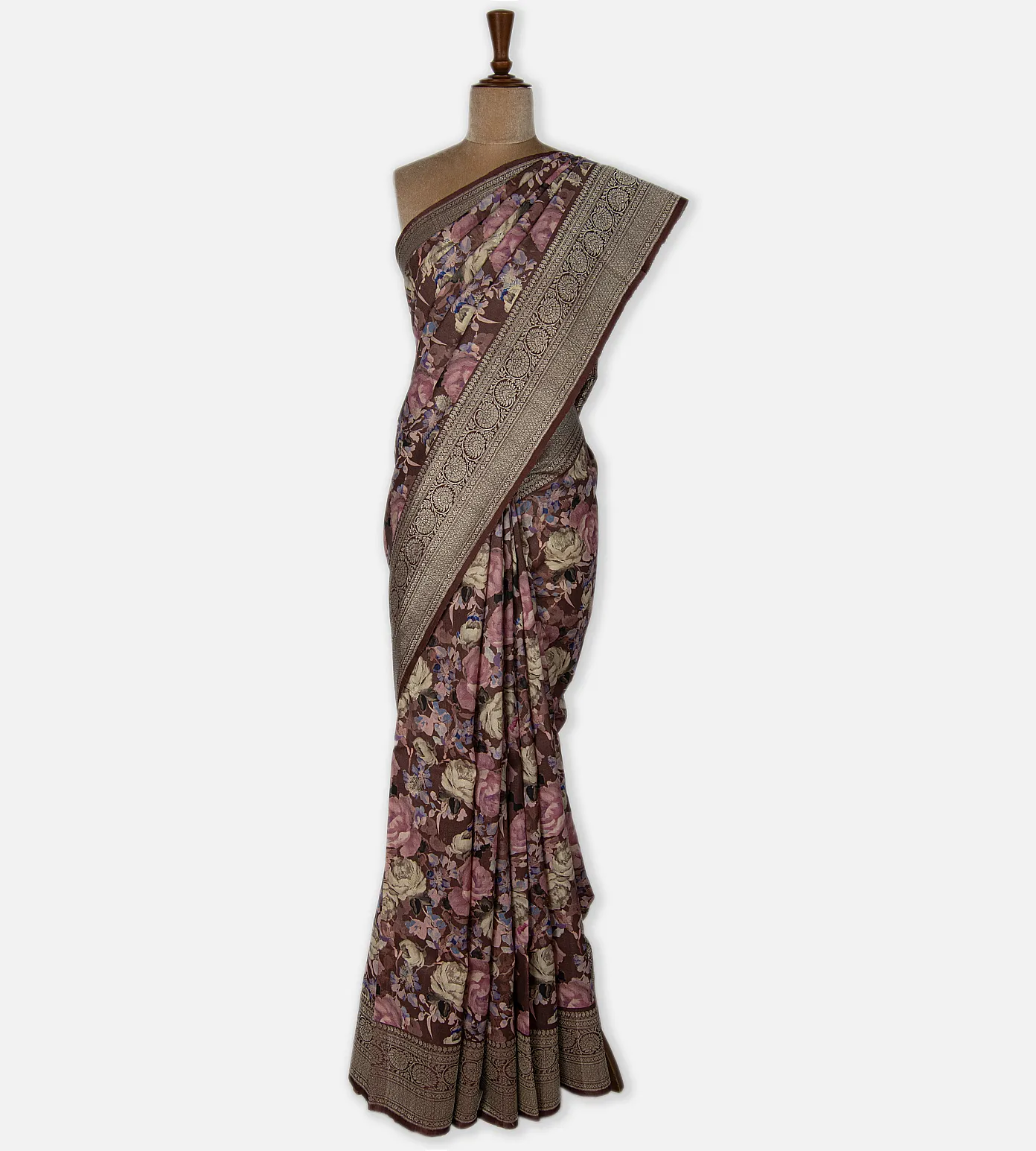 Brown Kattan Silk Saree2