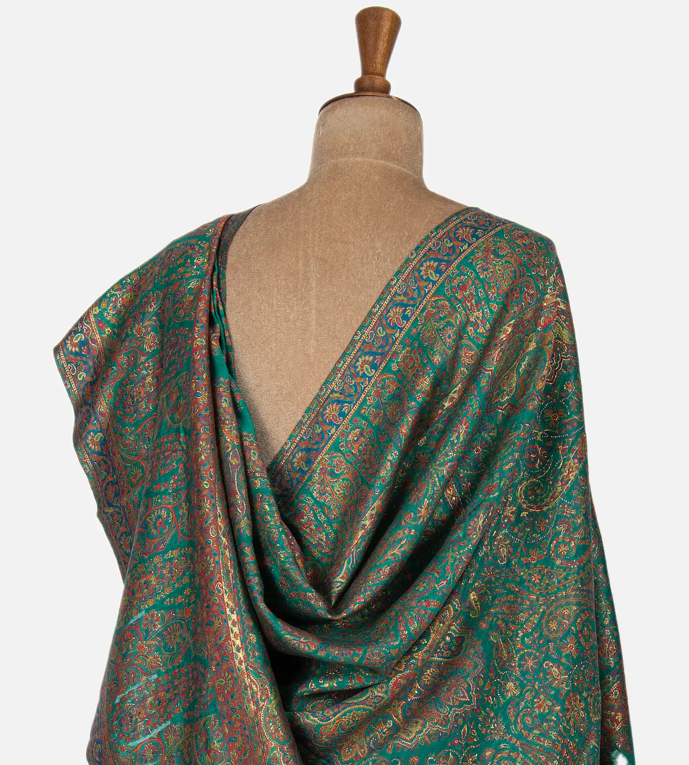 Sea Green Kani Silk Saree3