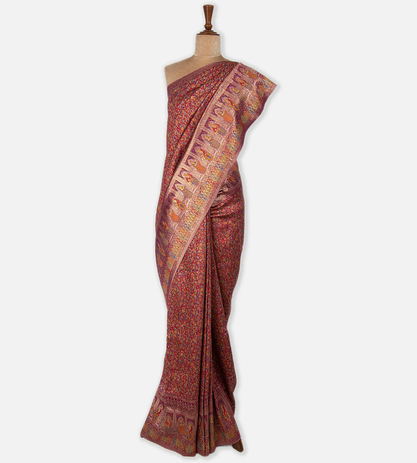 Pink Kani Silk Saree2