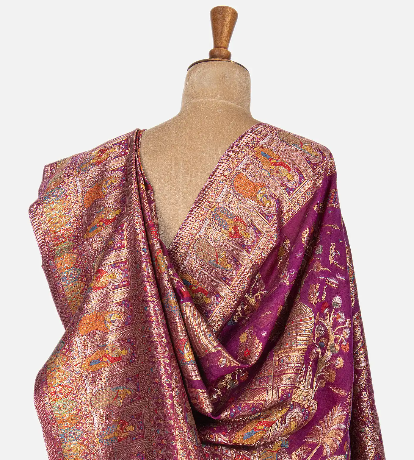 Pink Kani Silk Saree3